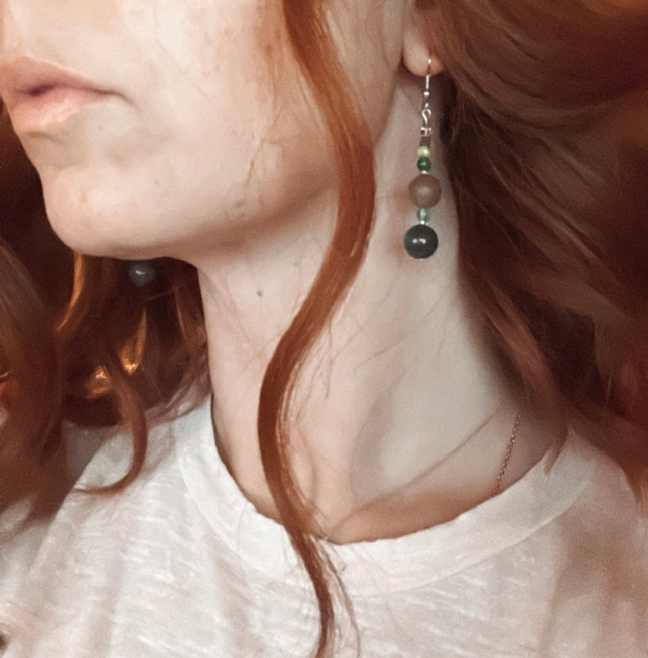 Boucles d’oreilles STACI perles - Créations Uniques - Créations Uniques