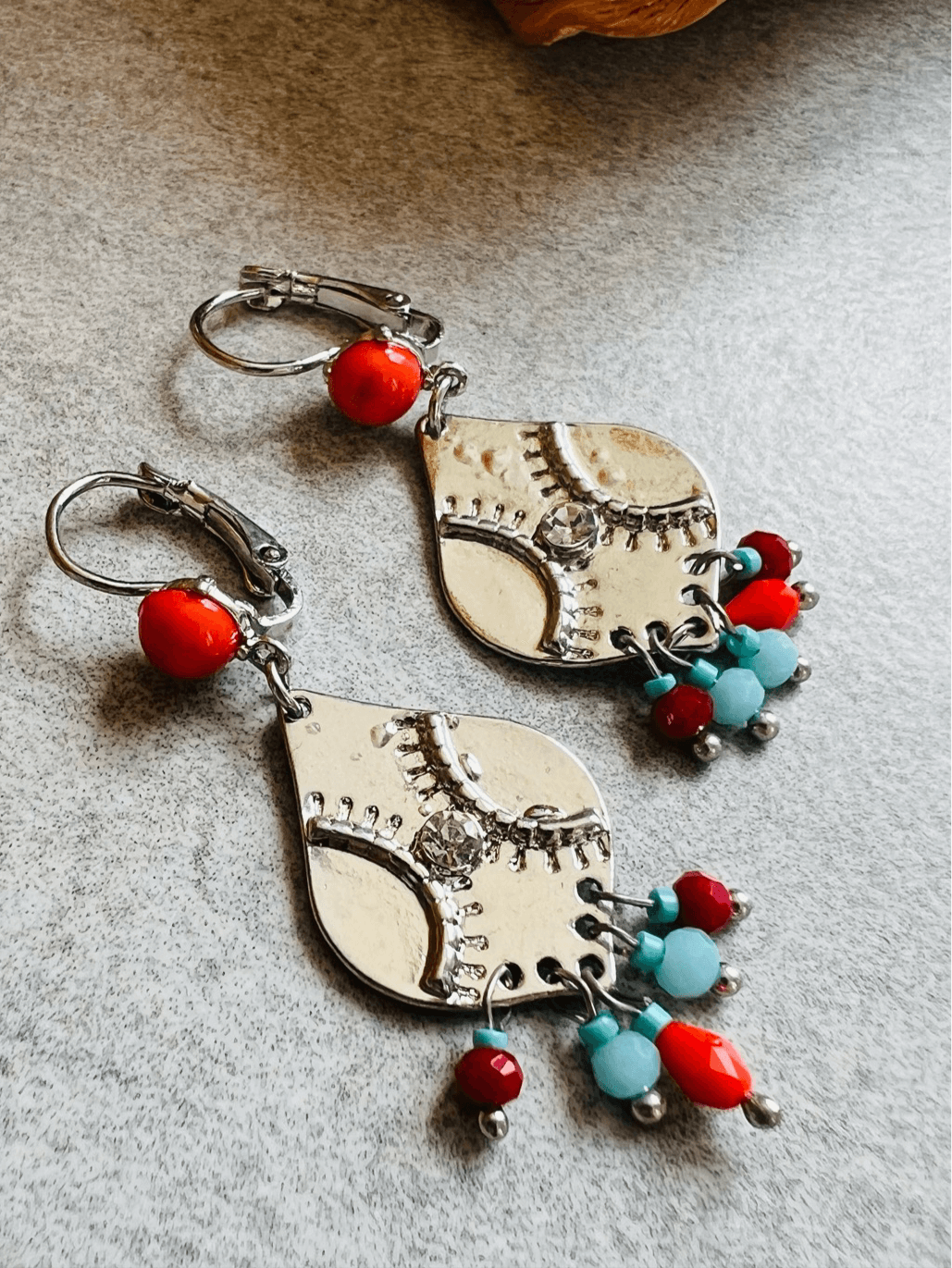 Boucles d’oreilles GUILAINE style bohème ethnique - Créations Uniques