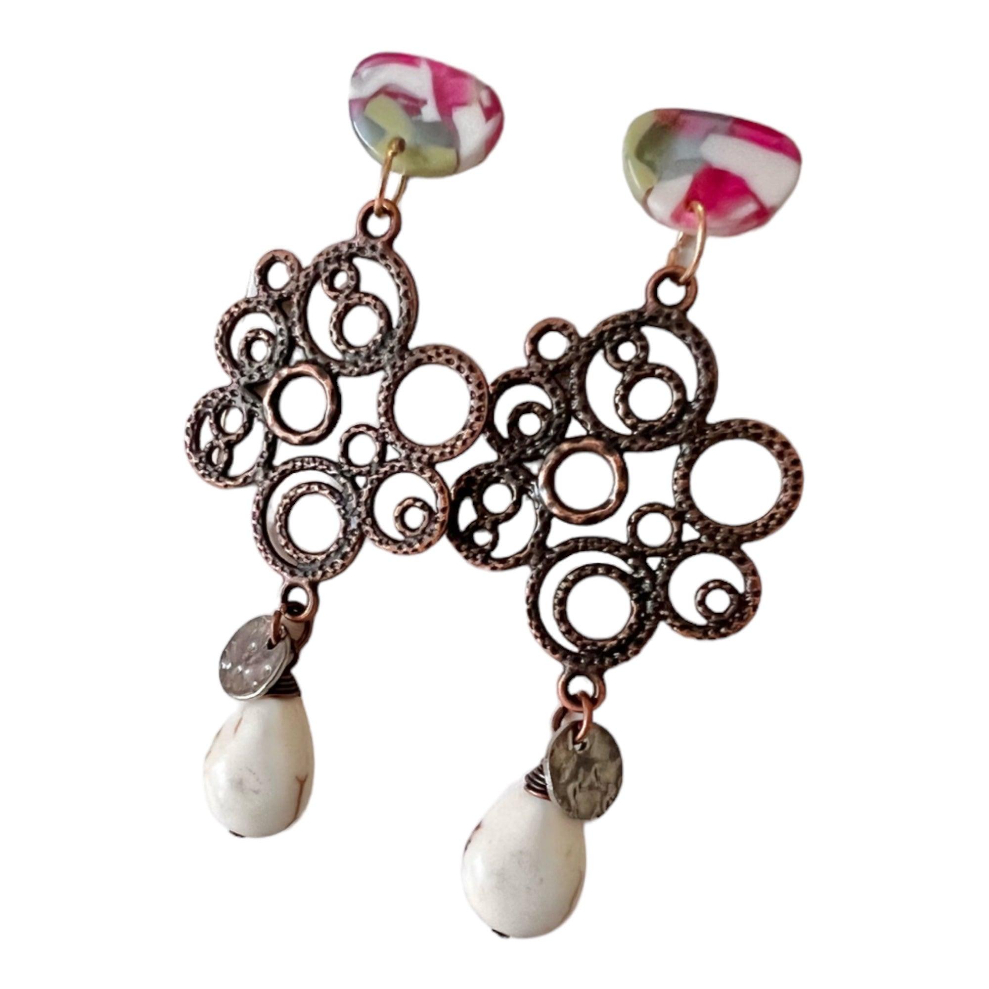 Boucles d’oreilles ALICE - Créations Uniques - Créations Uniques