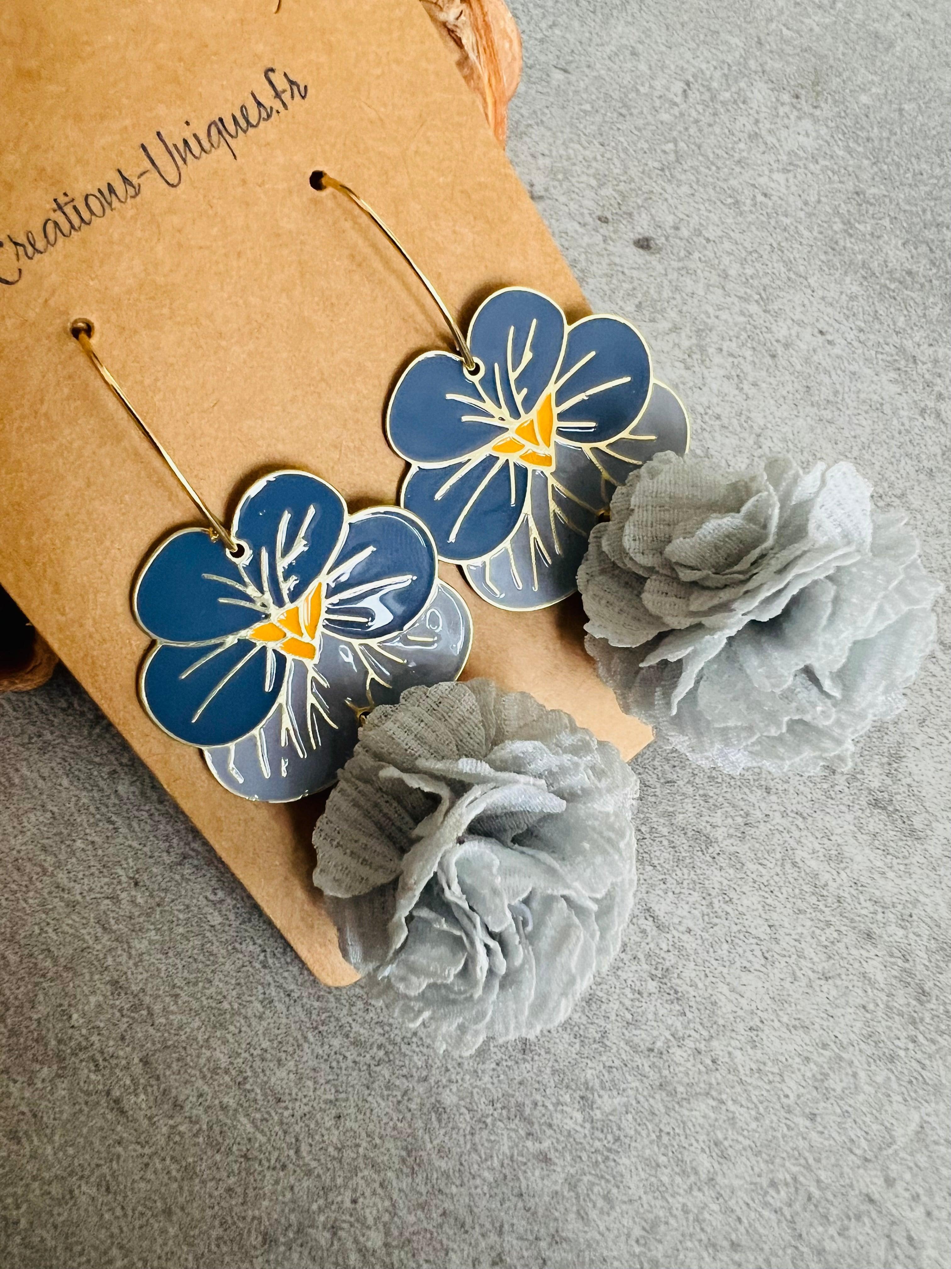 Boucles d’oreilles CATHERINE - Créations Uniques