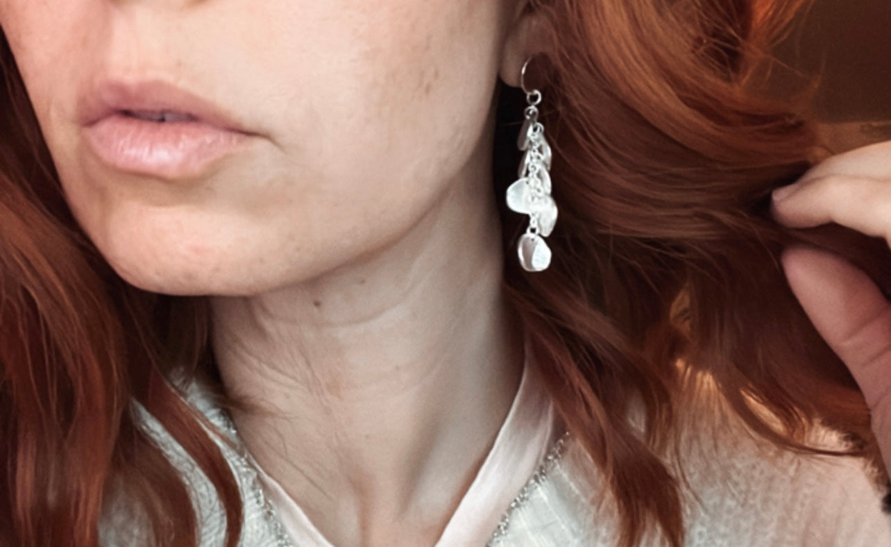 E50380 Boucles d'oreilles grappes- Karine Sultan - Créations Uniques