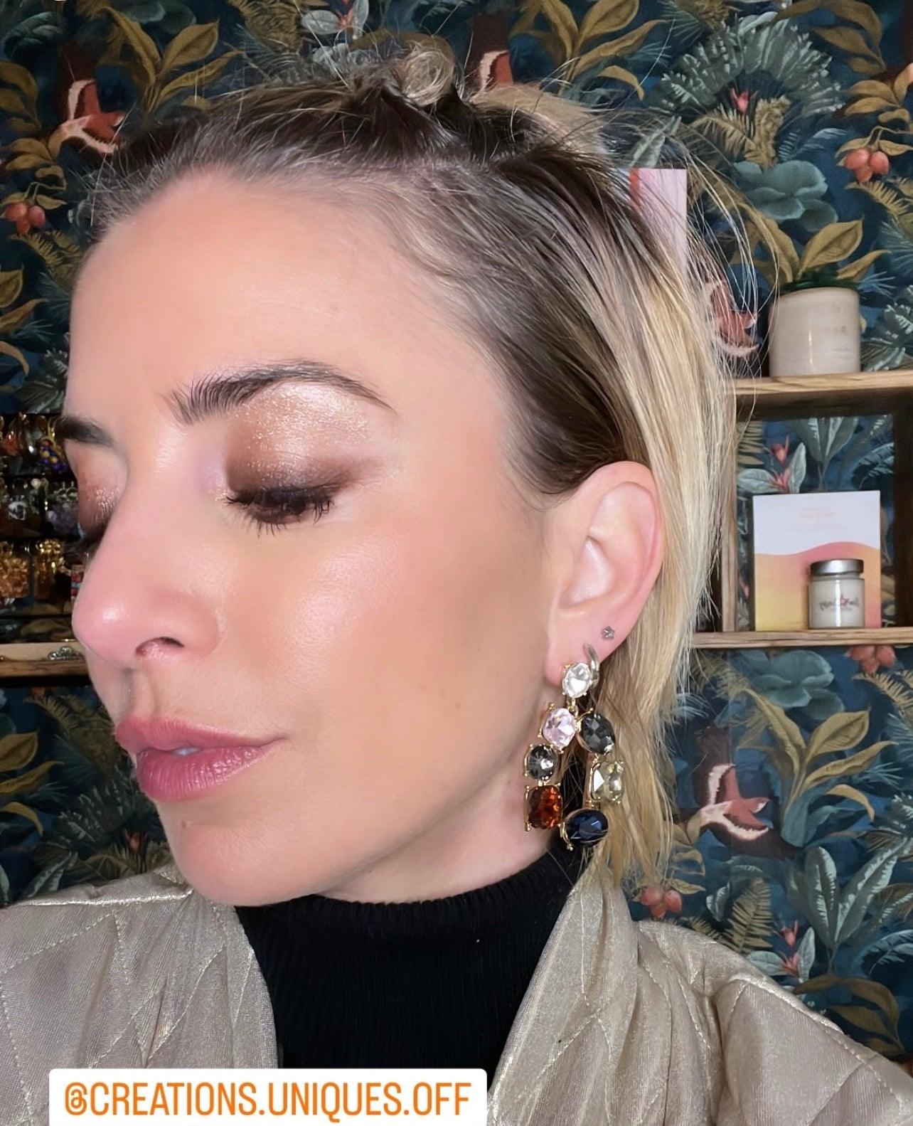 Boucles d’oreilles RENATA chic et brillantes - Créations Uniques