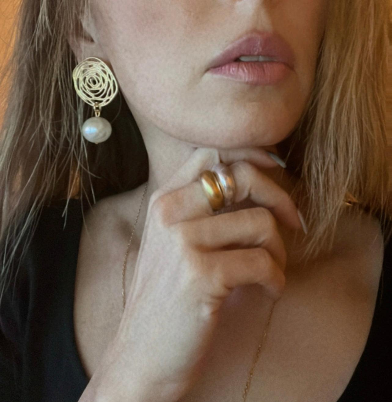 E70563 Boucles d'oreilles - Karine Sultan - Créations Uniques