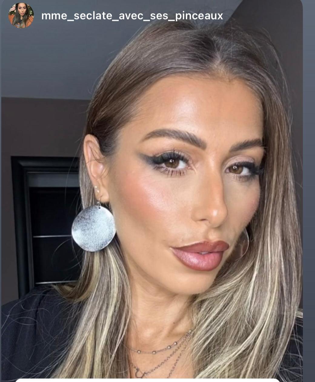 Boucles d’oreilles ISIS disques argentés - Créations Uniques - Créations Uniques