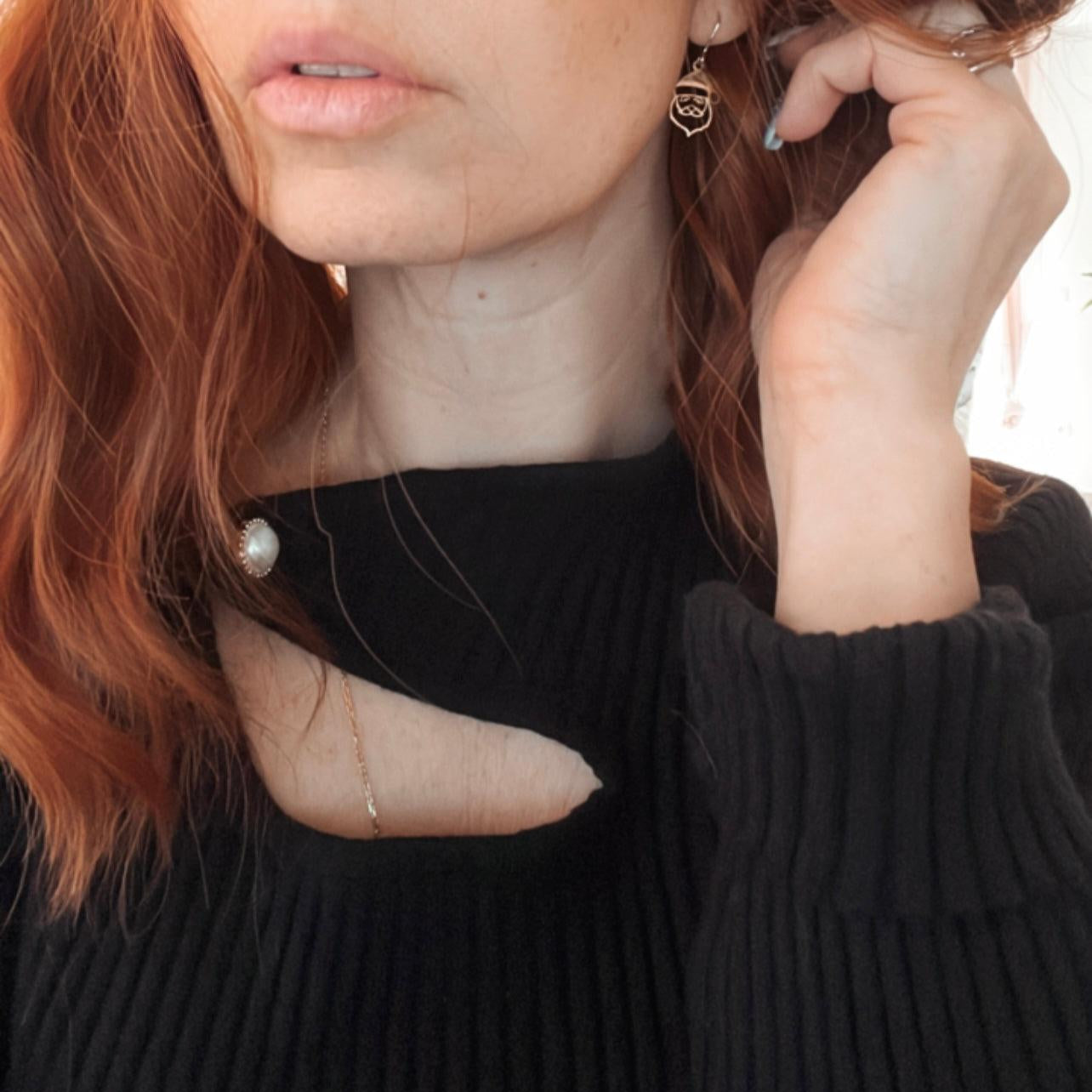 Boucles d’oreilles Père Noël - Créations Uniques - Créations Uniques