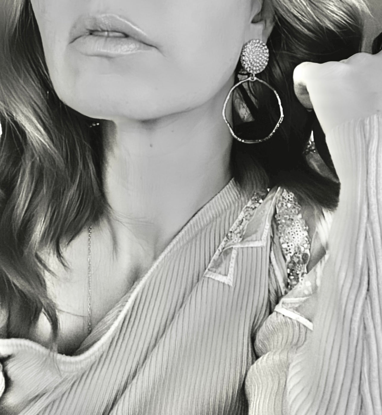 Boucles d’oreilles CASSIDY strass - Créations Uniques - Créations Uniques