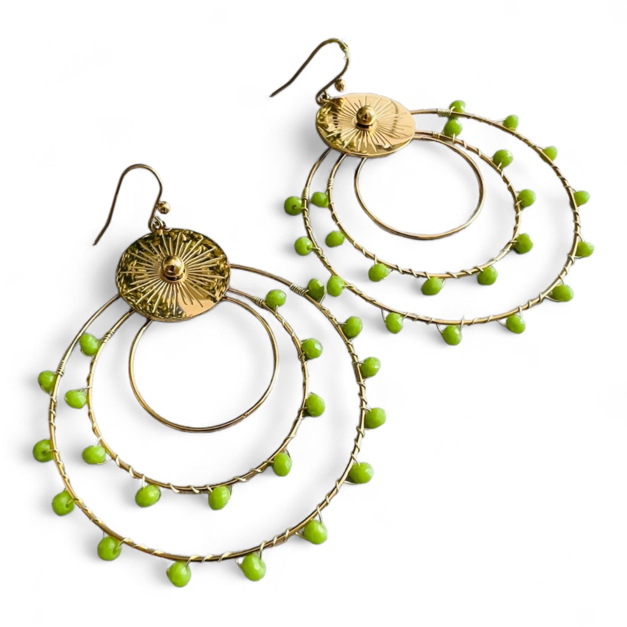 Boucles d’oreilles BERTHE - Créations Uniques