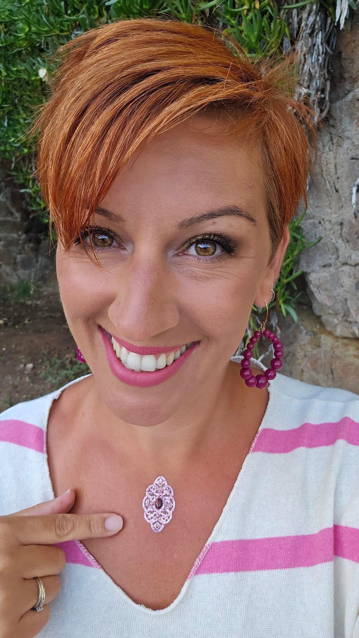 Boucles d’oreilles JANE perles bordeaux - Créations Uniques - Créations Uniques