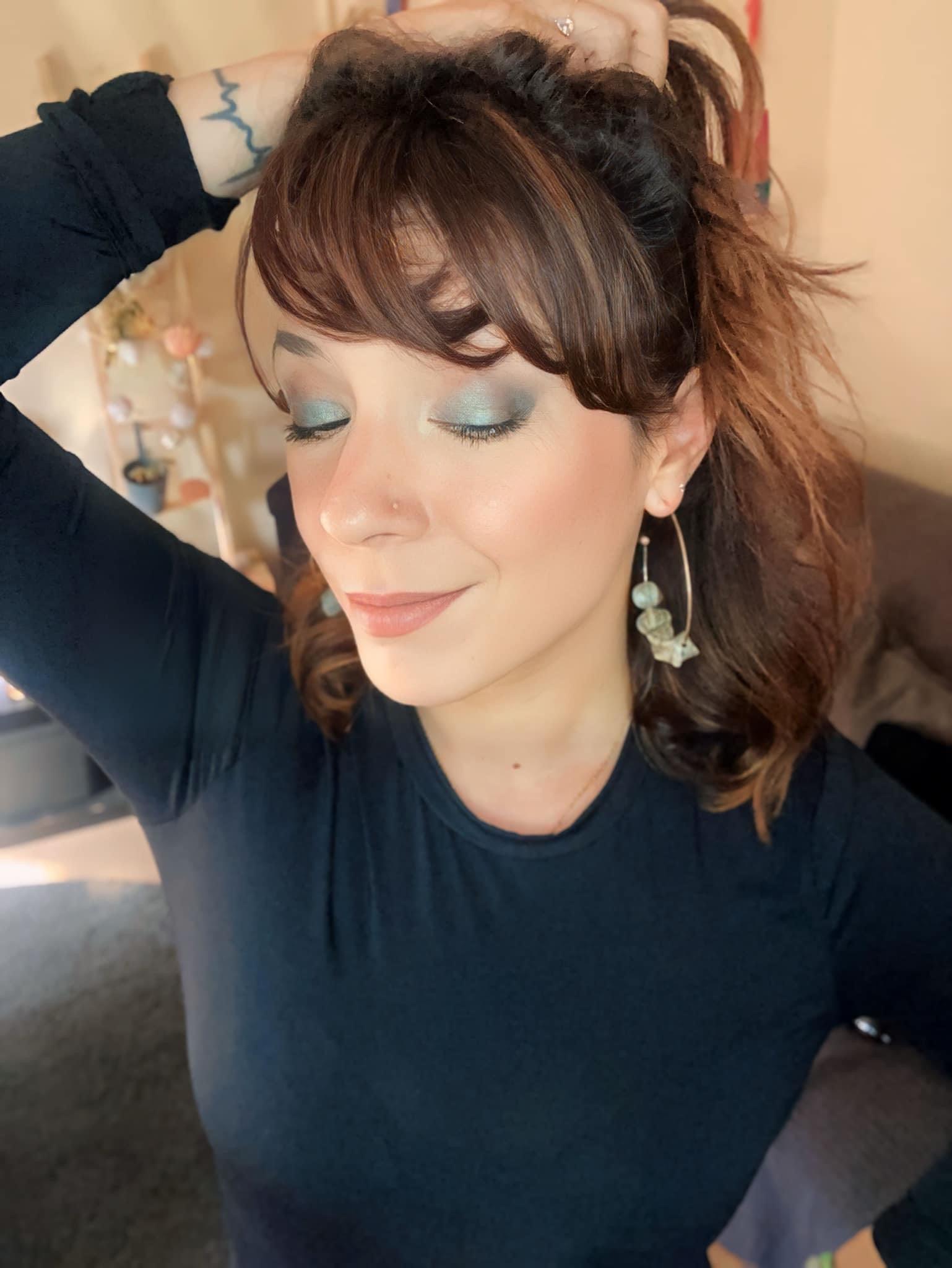 Boucles d’oreilles DONNA anneaux créoles et perles grises - Créations Uniques - Créations Uniques