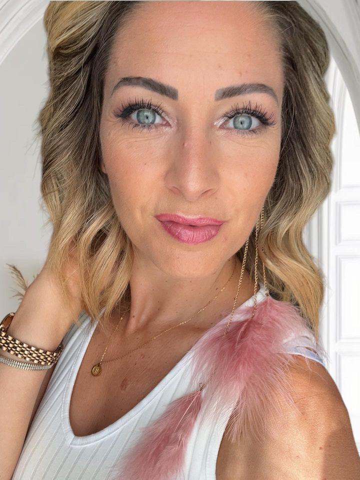 Boucle d’oreille NADEGE Plumes roses - Créations Uniques