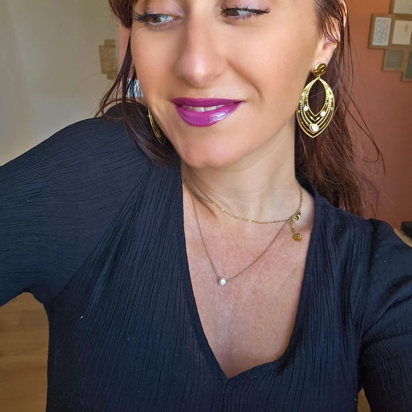 Boucles d’oreilles JOANNA gouttes dorées, bohème chic - Créations Uniques