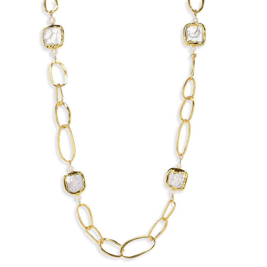 N75536 Sautoir Glaçons - Karine Sultan - Créations Uniques