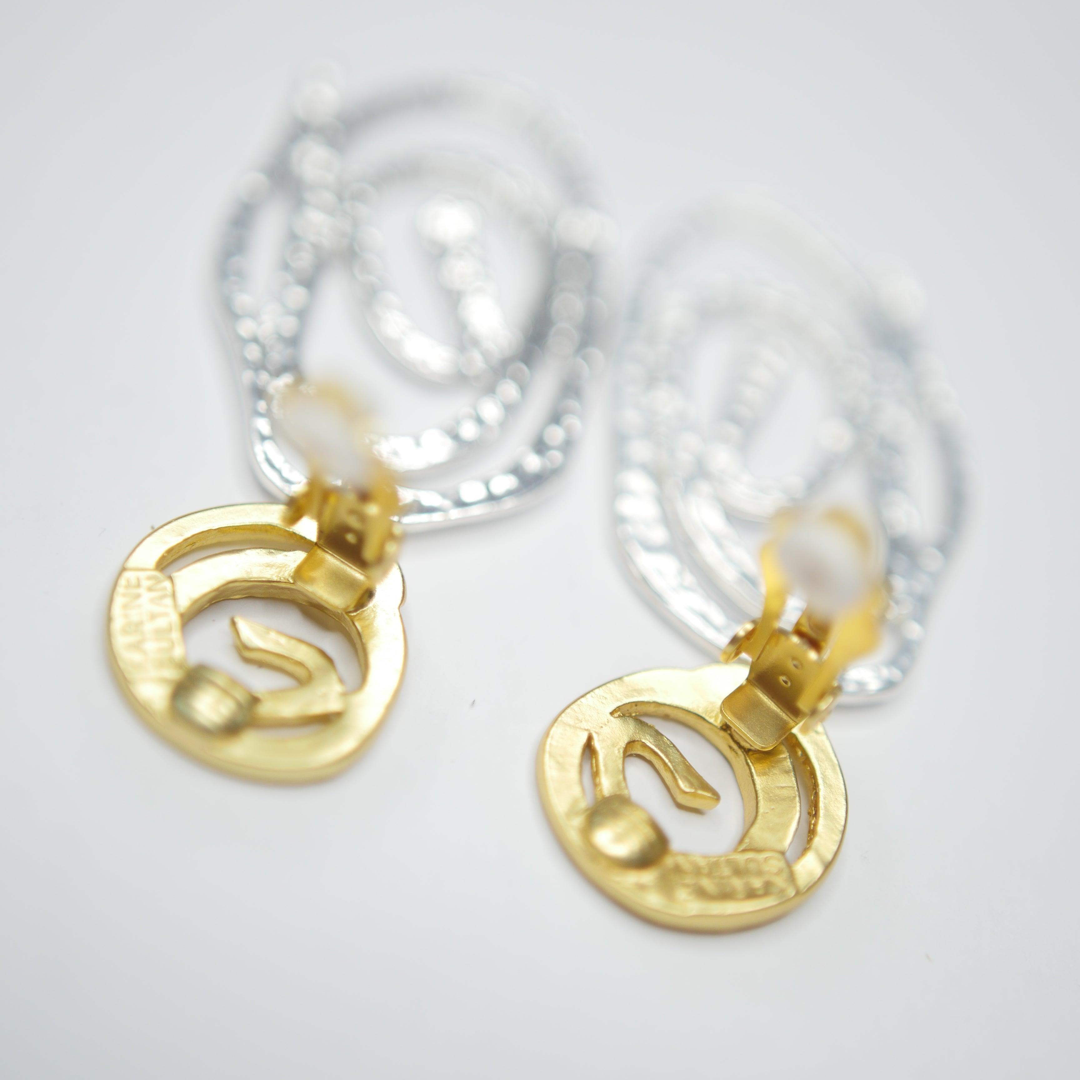 E71091 Boucles d'oreilles Métaux mixtes - Karine Sultan - Créations Uniques