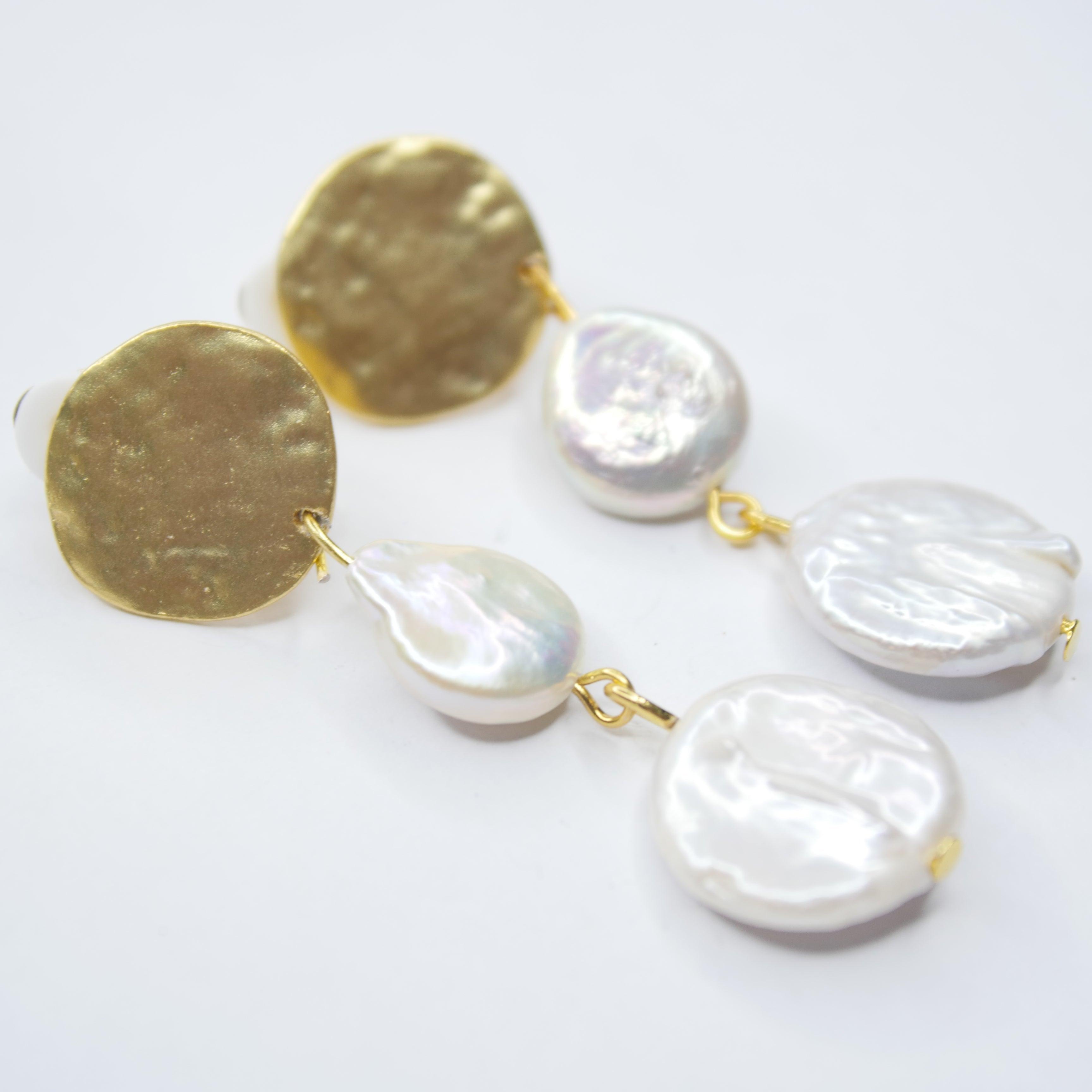 E73550 Boucles d'oreilles clip - Karine Sultan - Créations Uniques