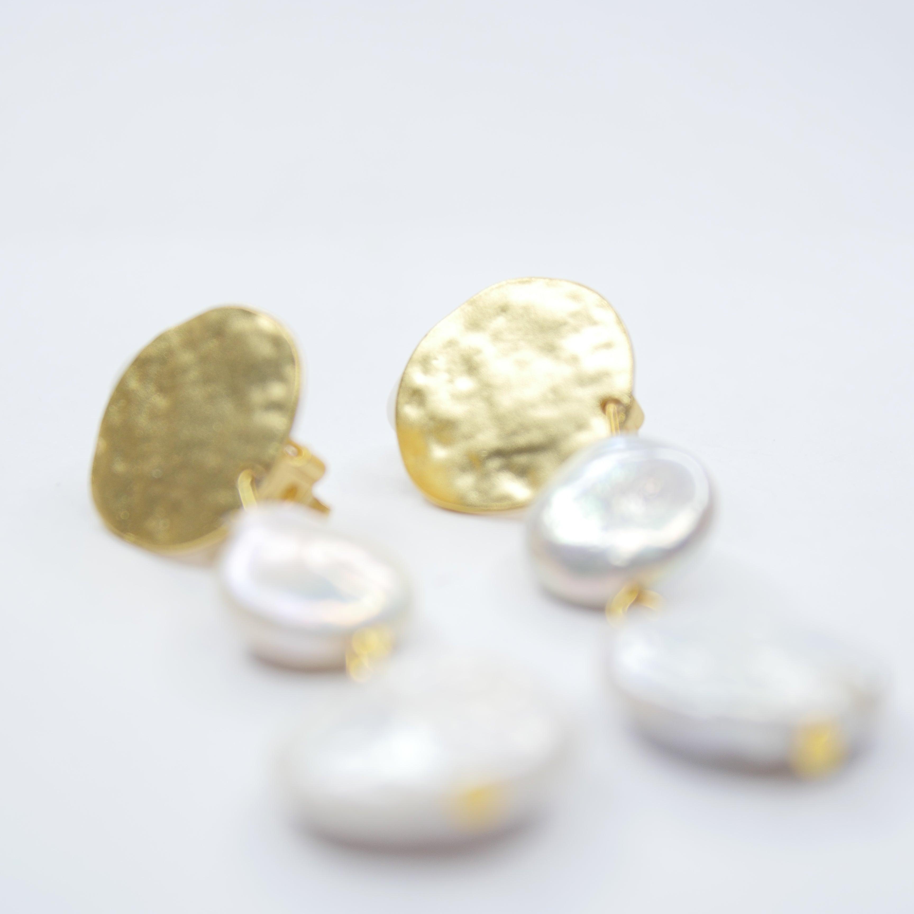 E73550 Boucles d'oreilles clip - Karine Sultan - Créations Uniques