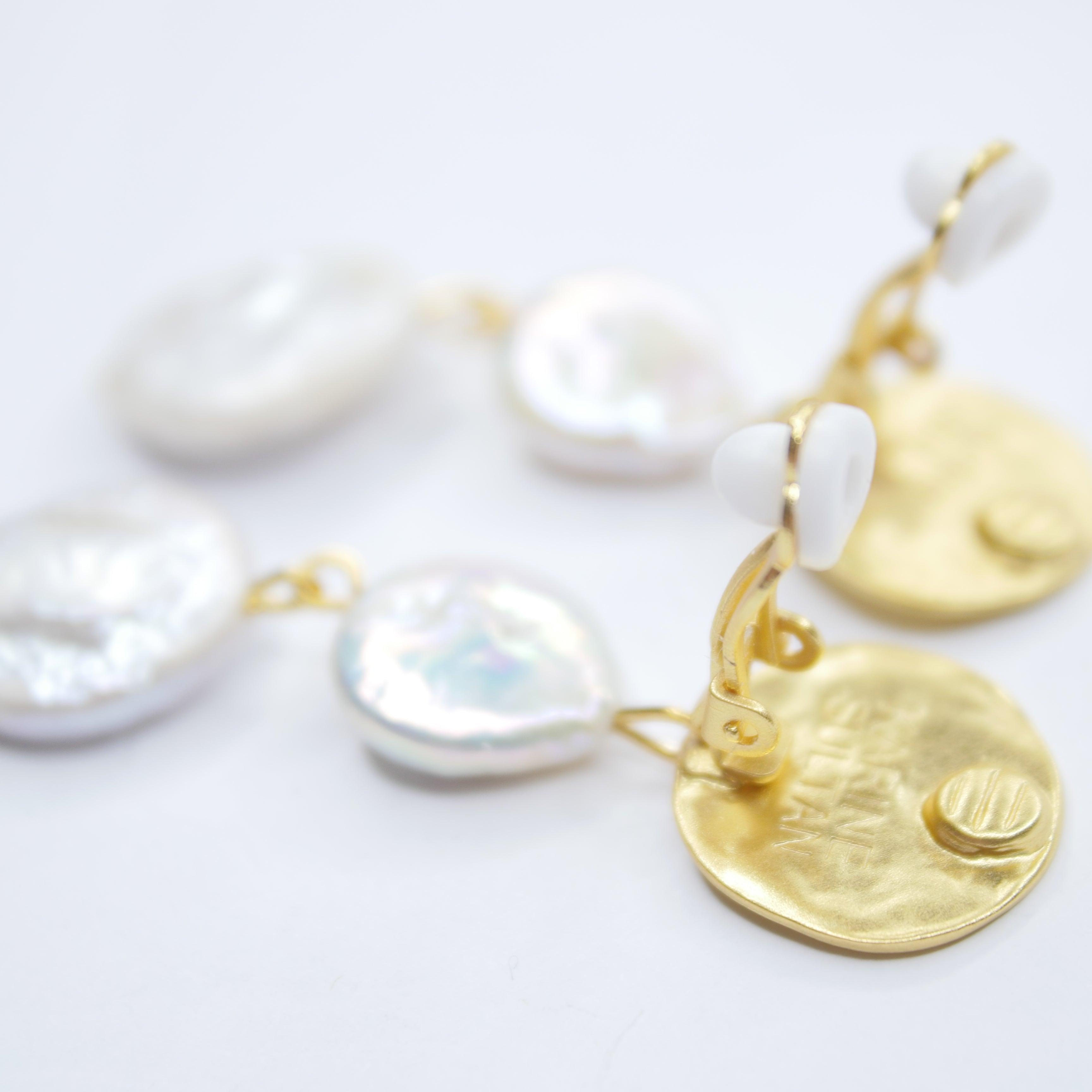 E73550 Boucles d'oreilles clip - Karine Sultan - Créations Uniques