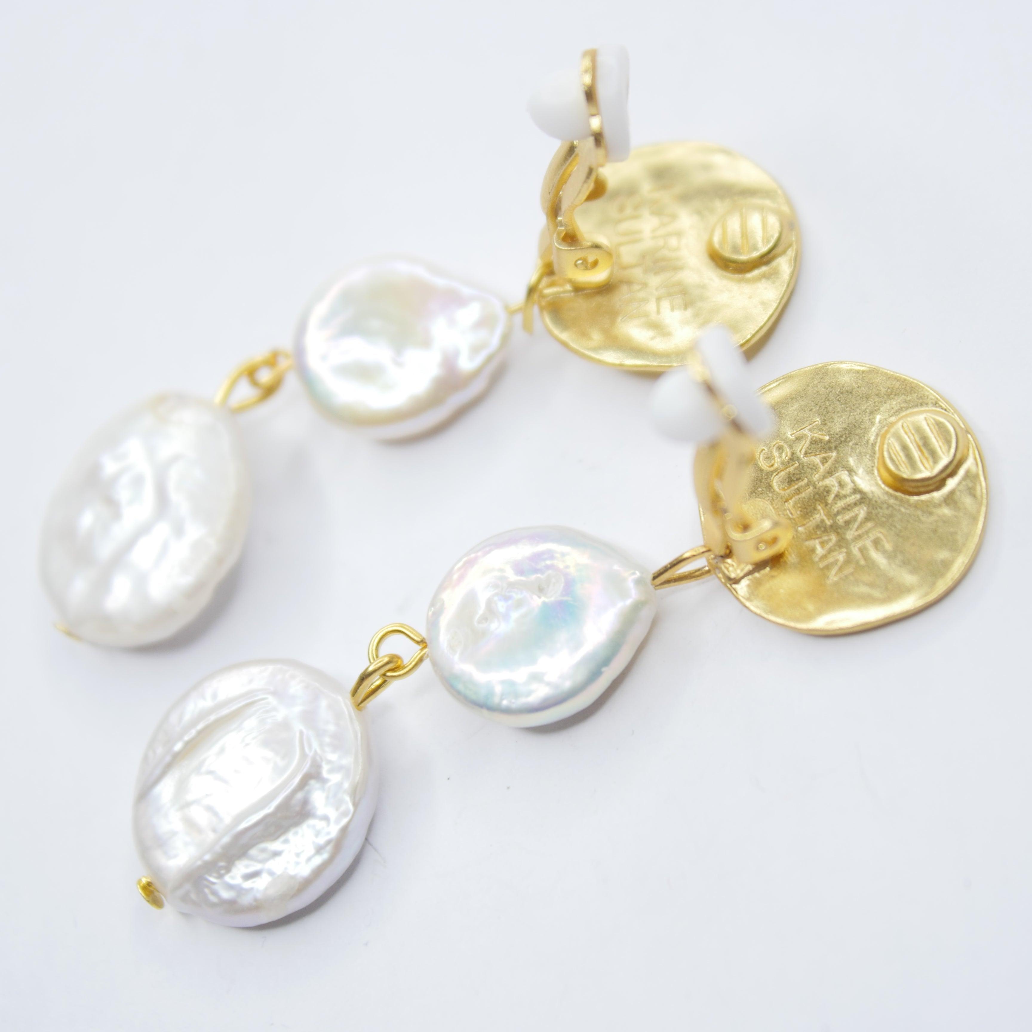 E73550 Boucles d'oreilles clip - Karine Sultan - Créations Uniques