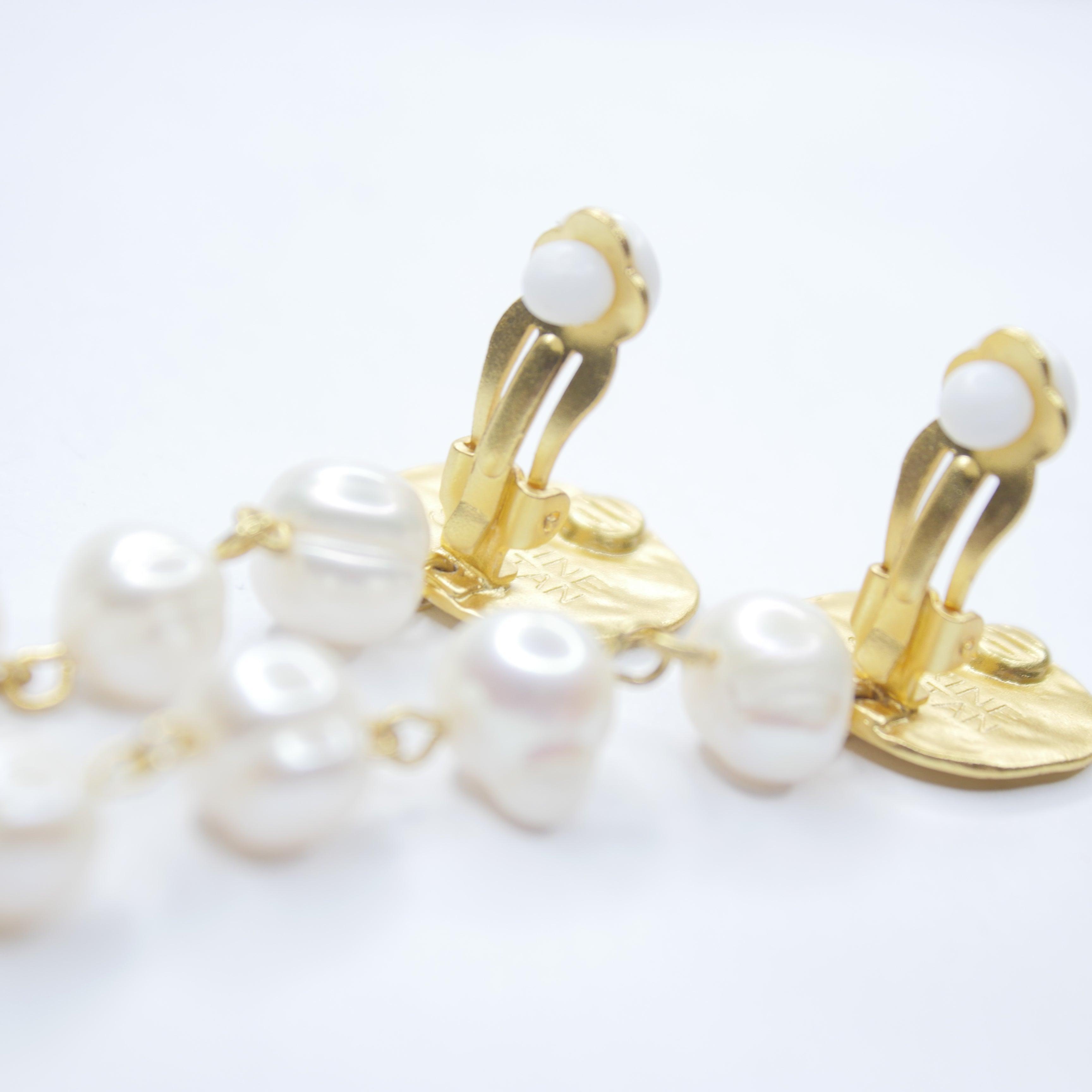 E74523 Boucles d'oreilles clips - Karine Sultan - Créations Uniques