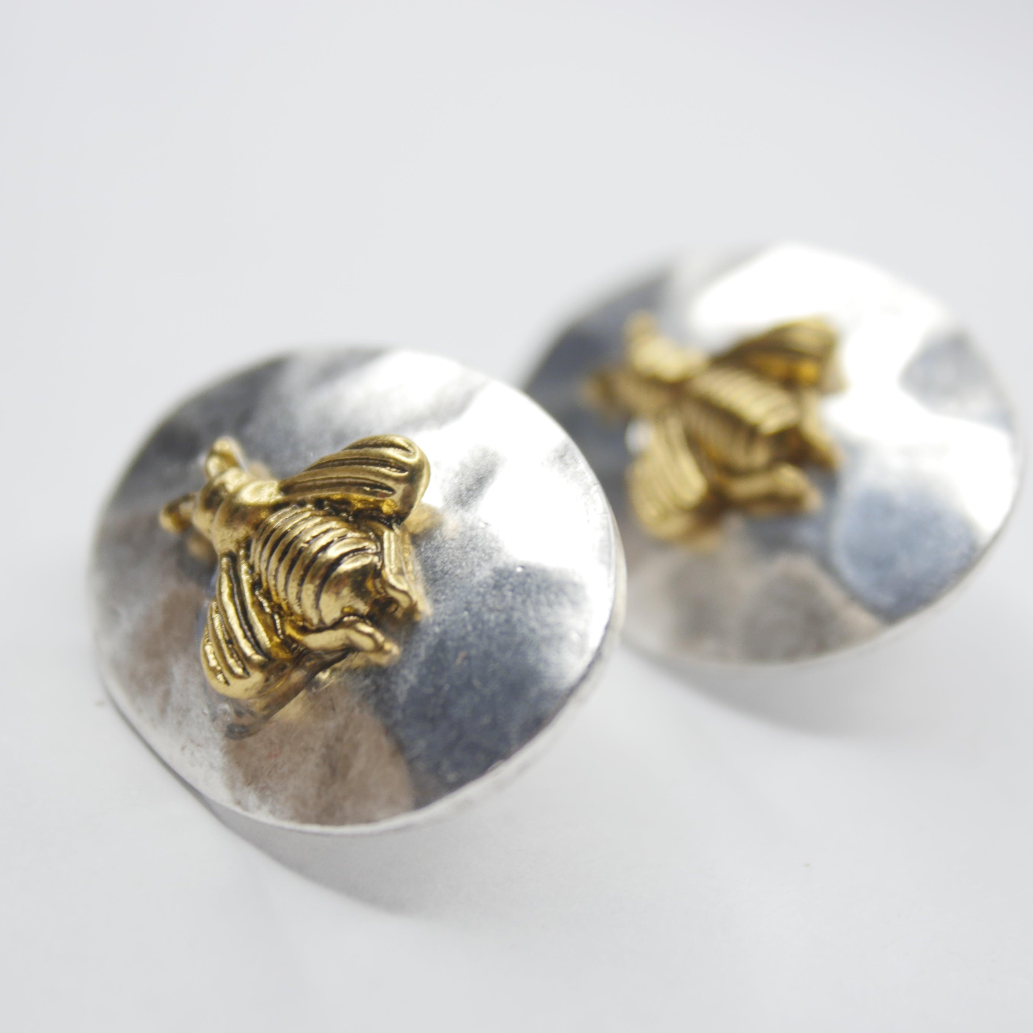 E74618 Boucles d'oreilles clips Métaux mixtes - Karine Sultan - Créations Uniques