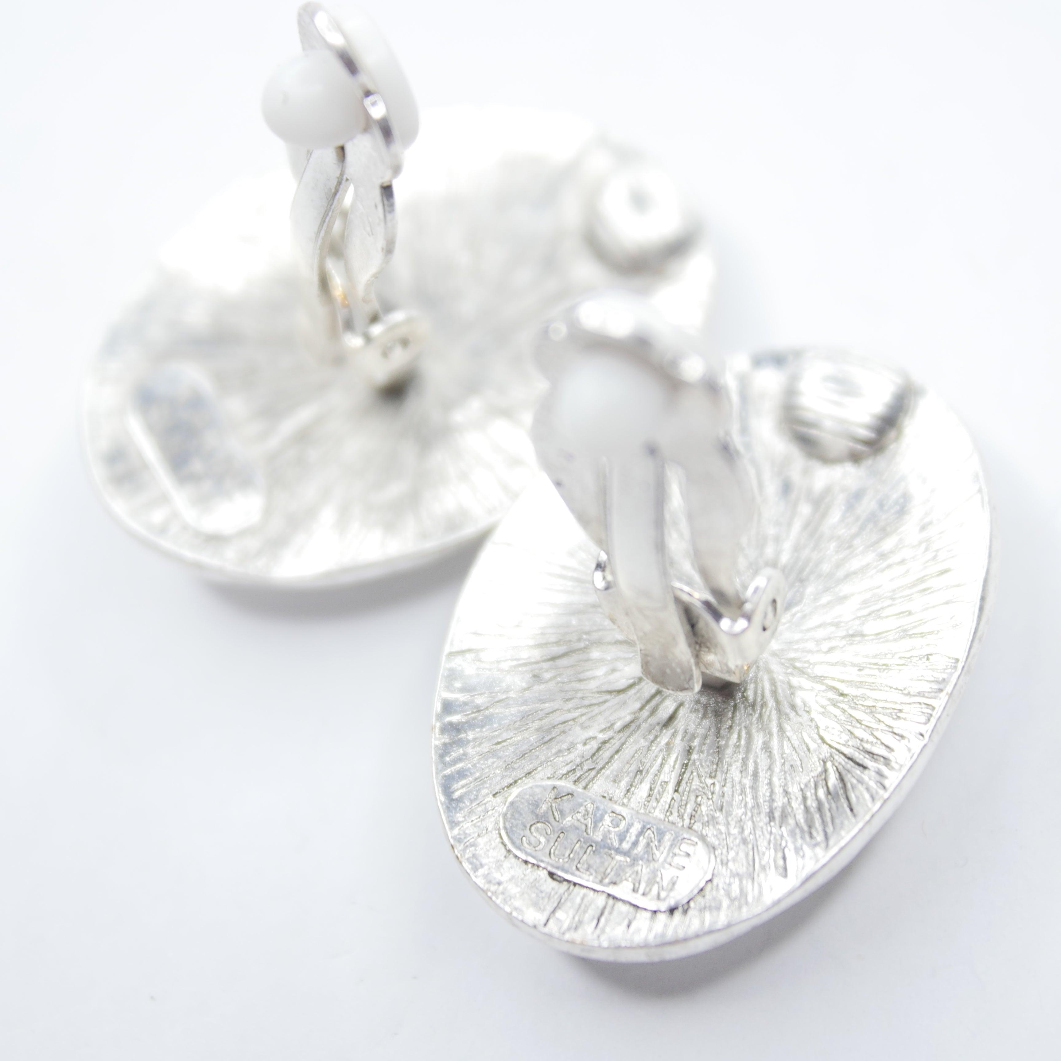 E74618 Boucles d'oreilles clips Métaux mixtes - Karine Sultan - Créations Uniques