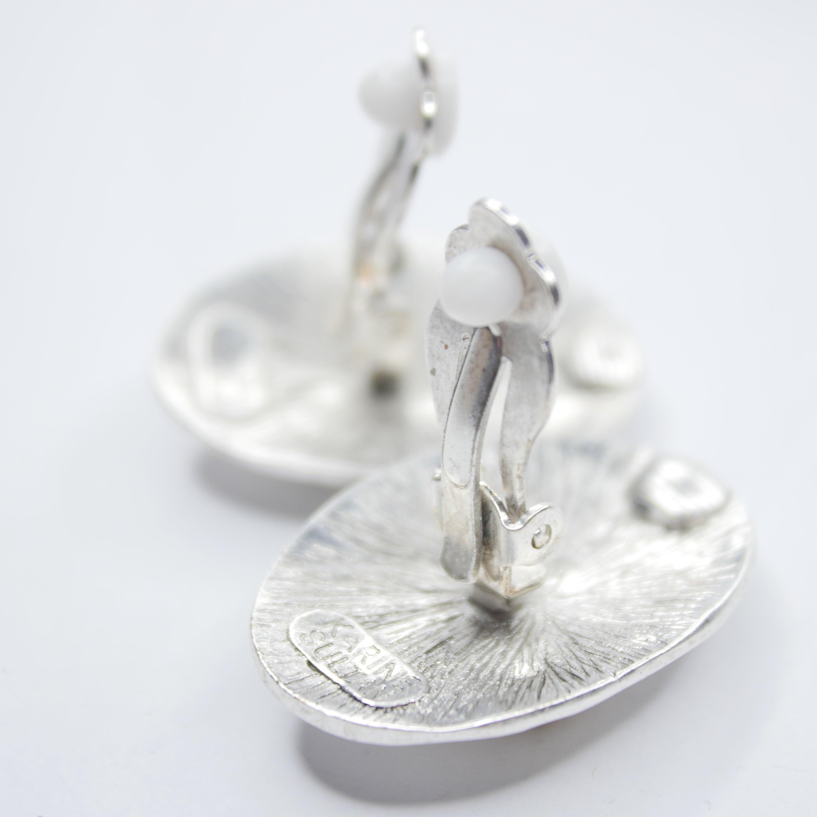 E74618 Boucles d'oreilles clips Métaux mixtes - Karine Sultan - Créations Uniques