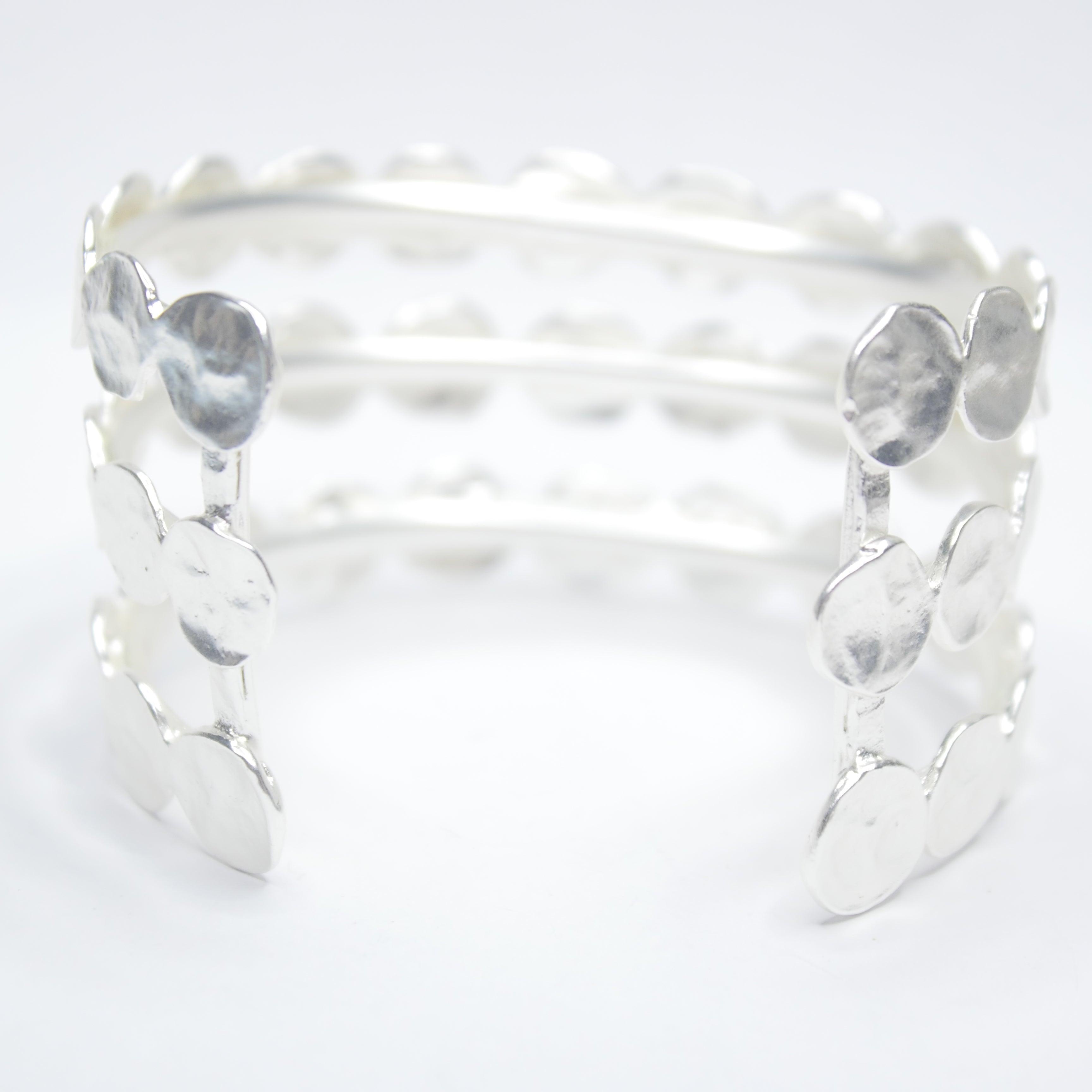 B70721 Bracelet manchette mini pièce - Karine Sultan - Créations Uniques