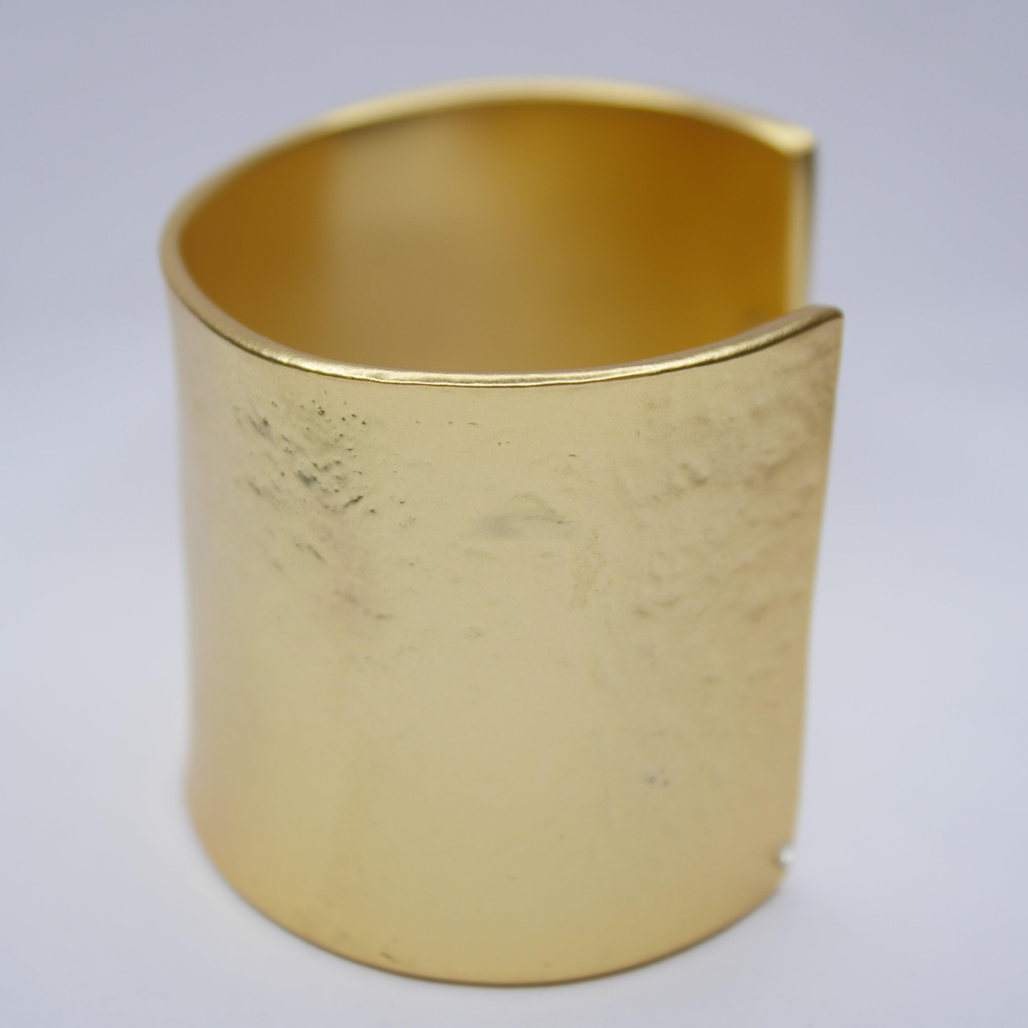 B50426 Bracelet Manchette texturée - Karine Sultan - Créations Uniques