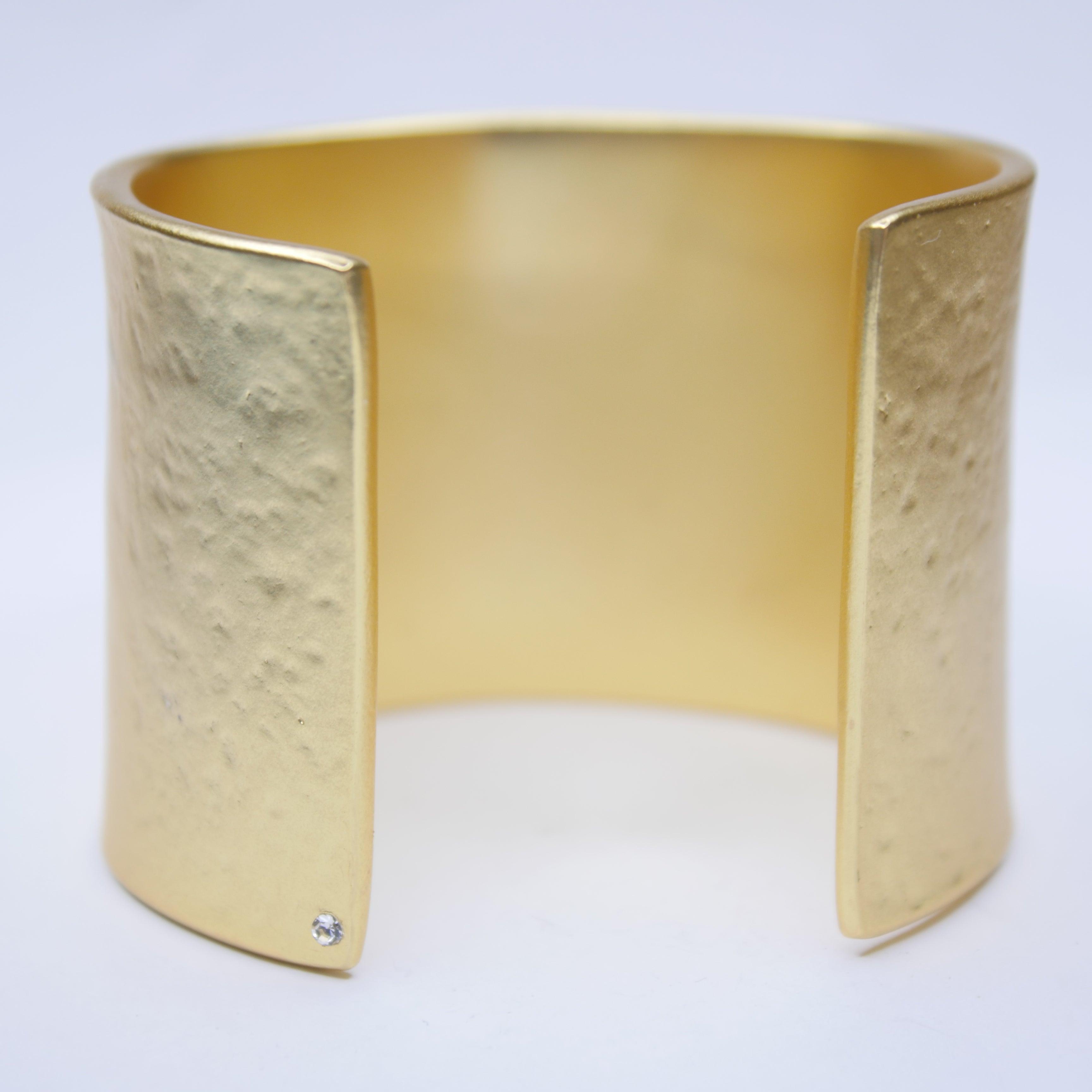 B50426 Bracelet Manchette texturée - Karine Sultan - Créations Uniques