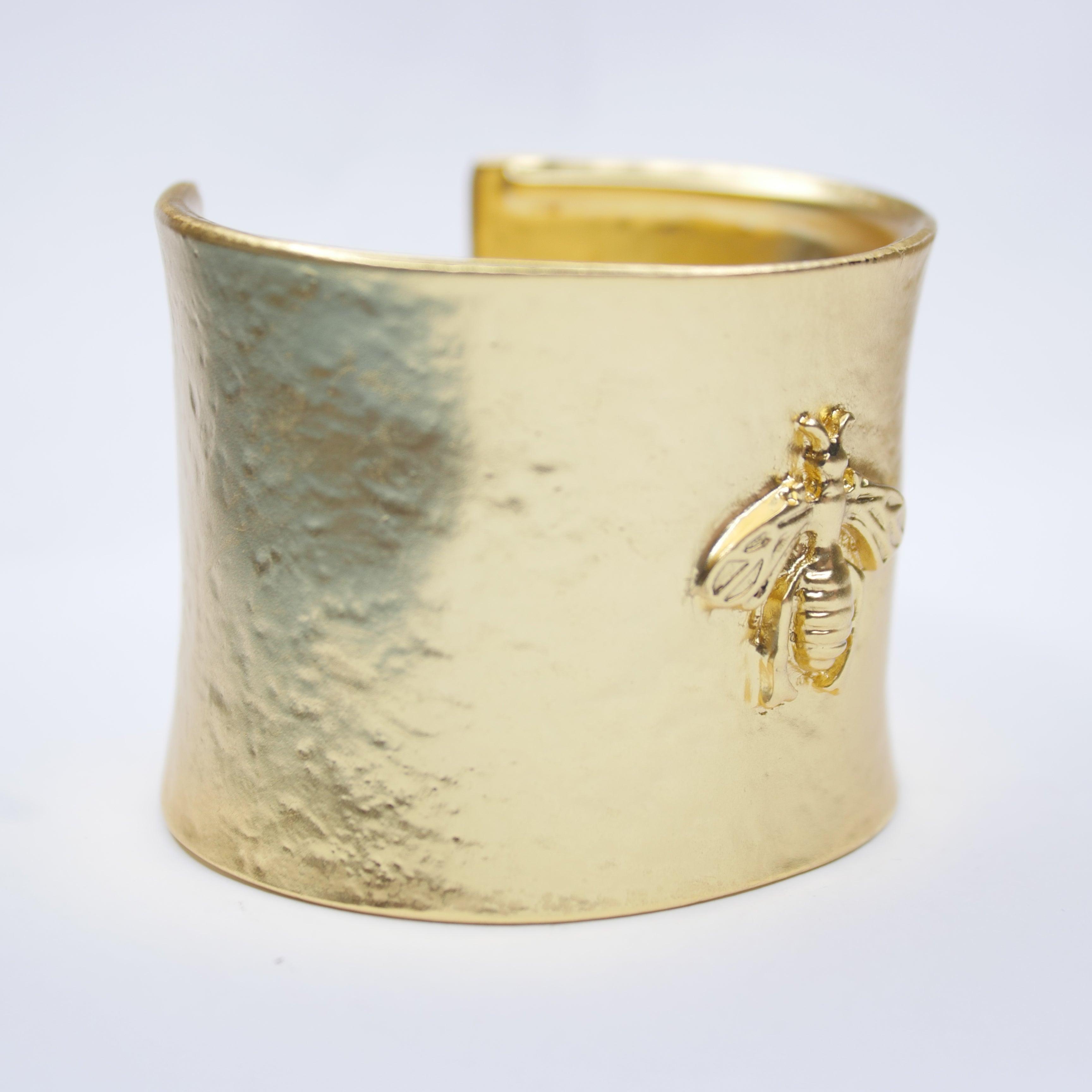 B70551 Bracelet manchette Bourdon - Karine Sultan - Créations Uniques