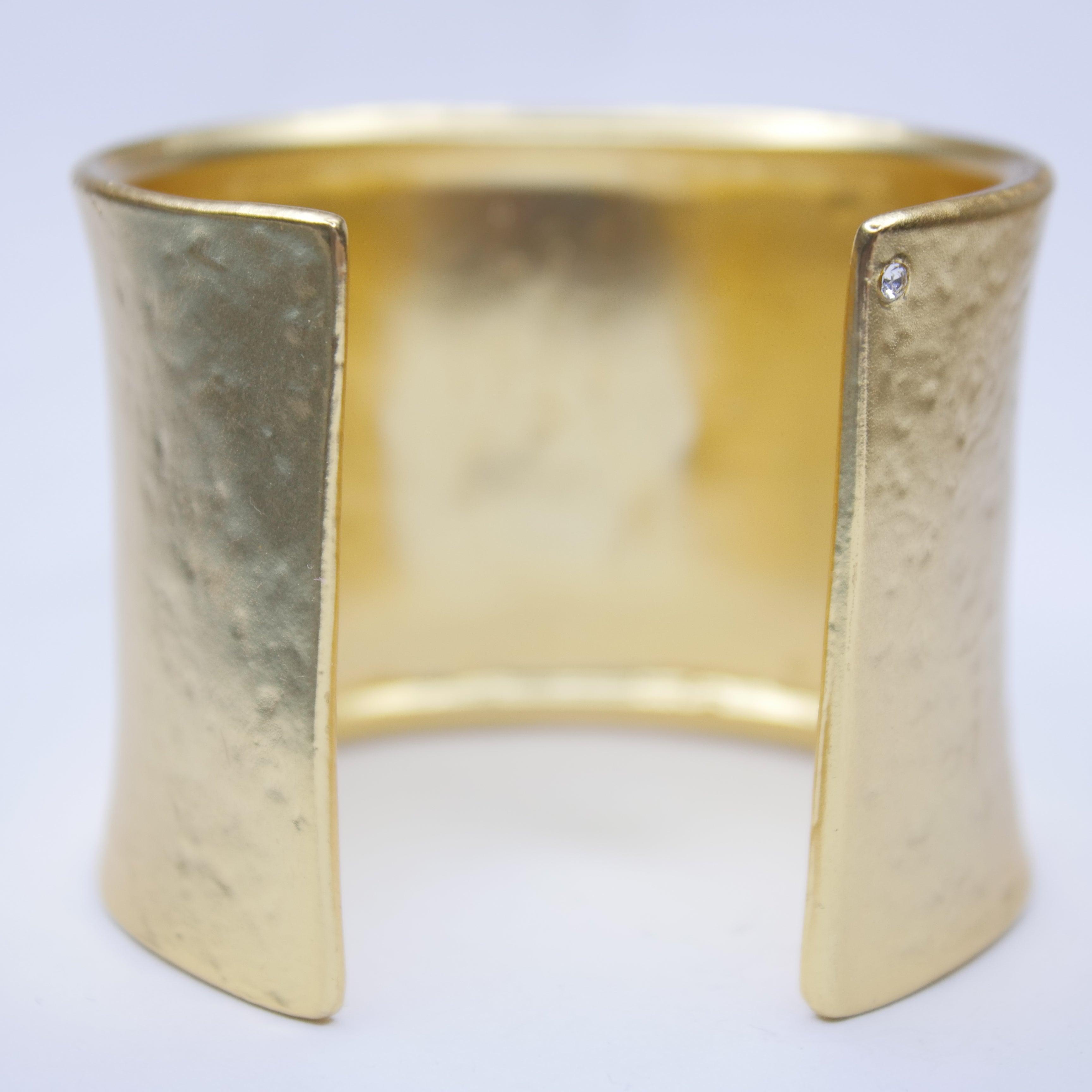 B70551 Bracelet manchette Bourdon - Karine Sultan - Créations Uniques