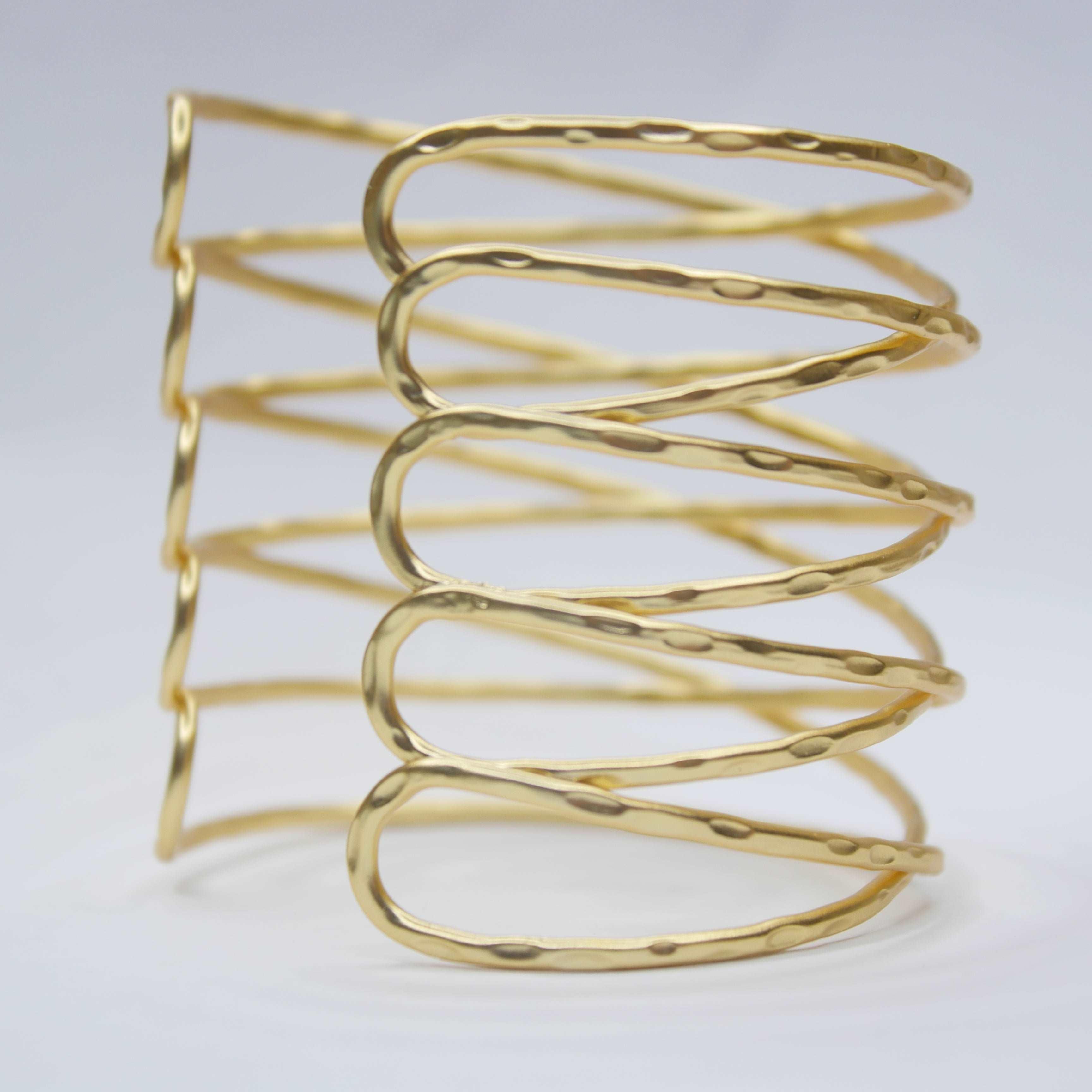 B61047 Bracelet Manchette Fil - Karine Sultan - Créations Uniques