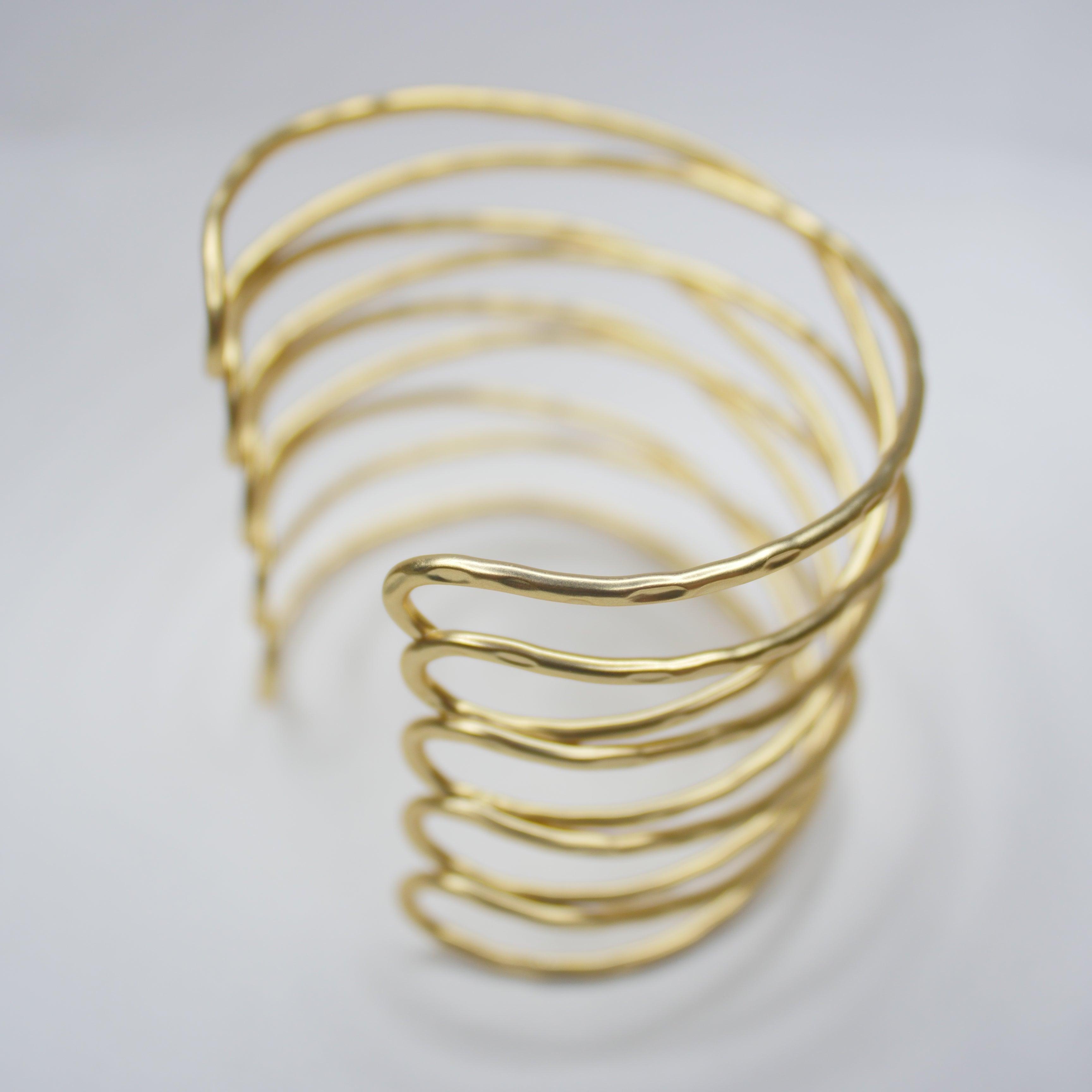 B61047 Bracelet Manchette Fil - Karine Sultan - Créations Uniques