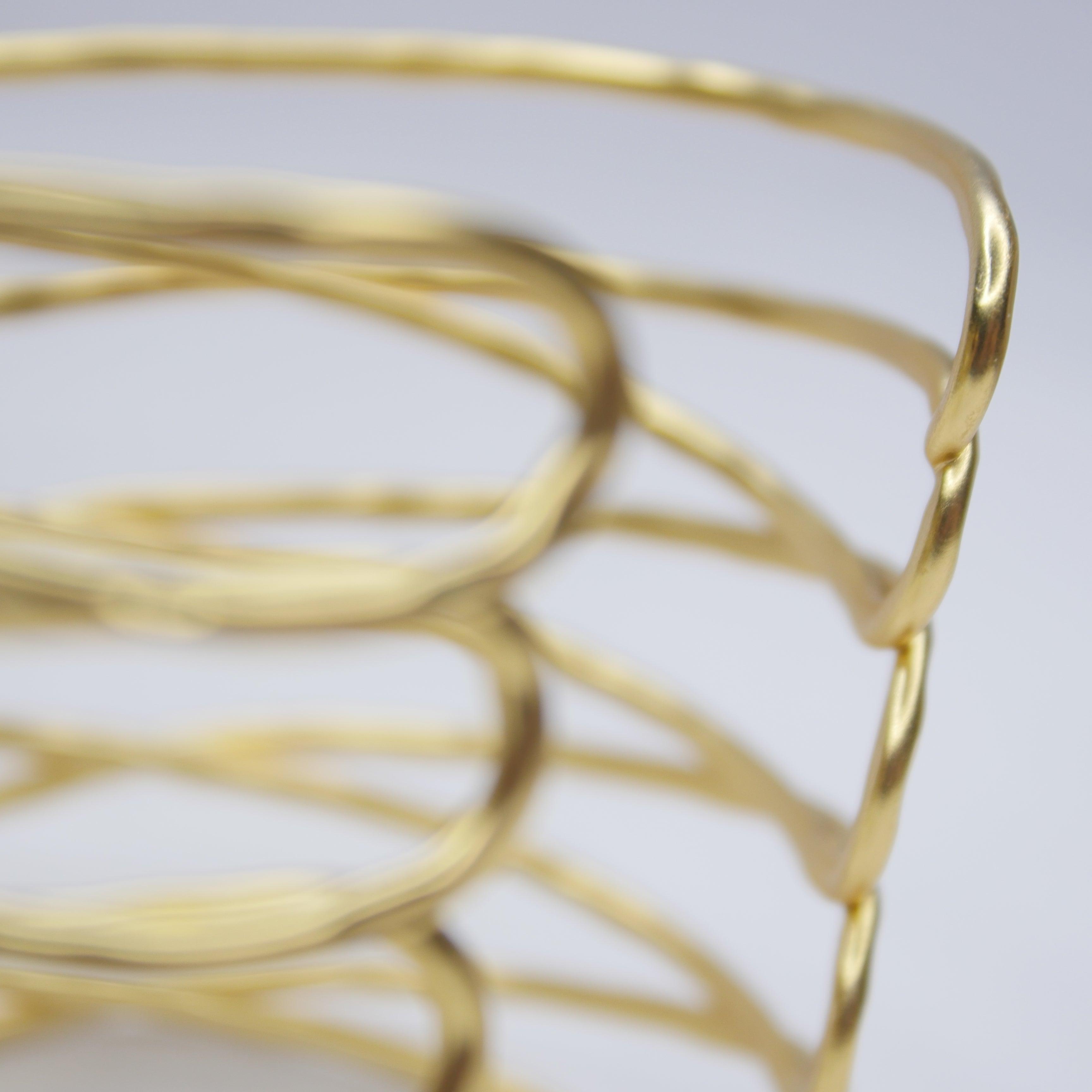 B61047 Bracelet Manchette Fil - Karine Sultan - Créations Uniques