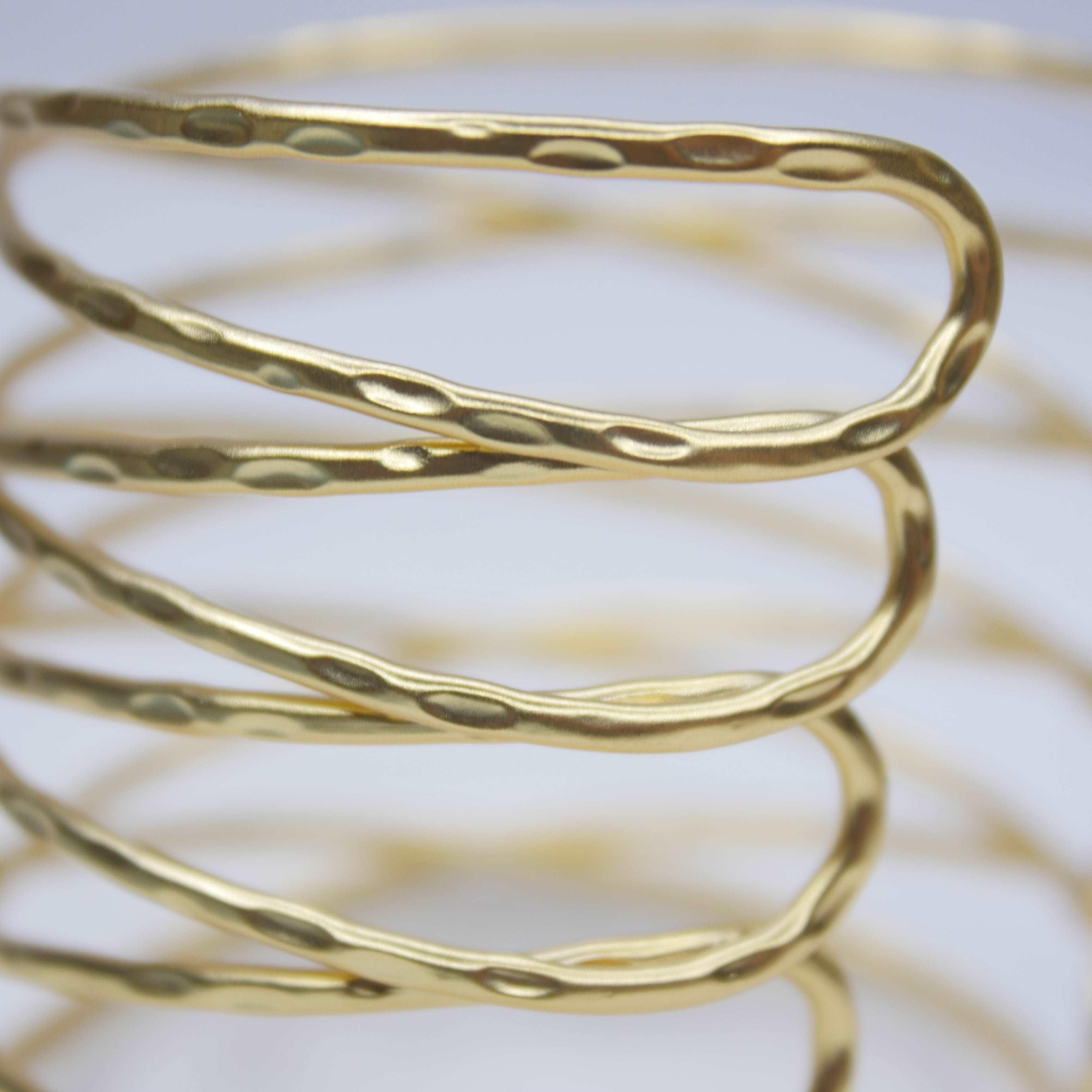 B61047 Bracelet Manchette Fil - Karine Sultan - Créations Uniques