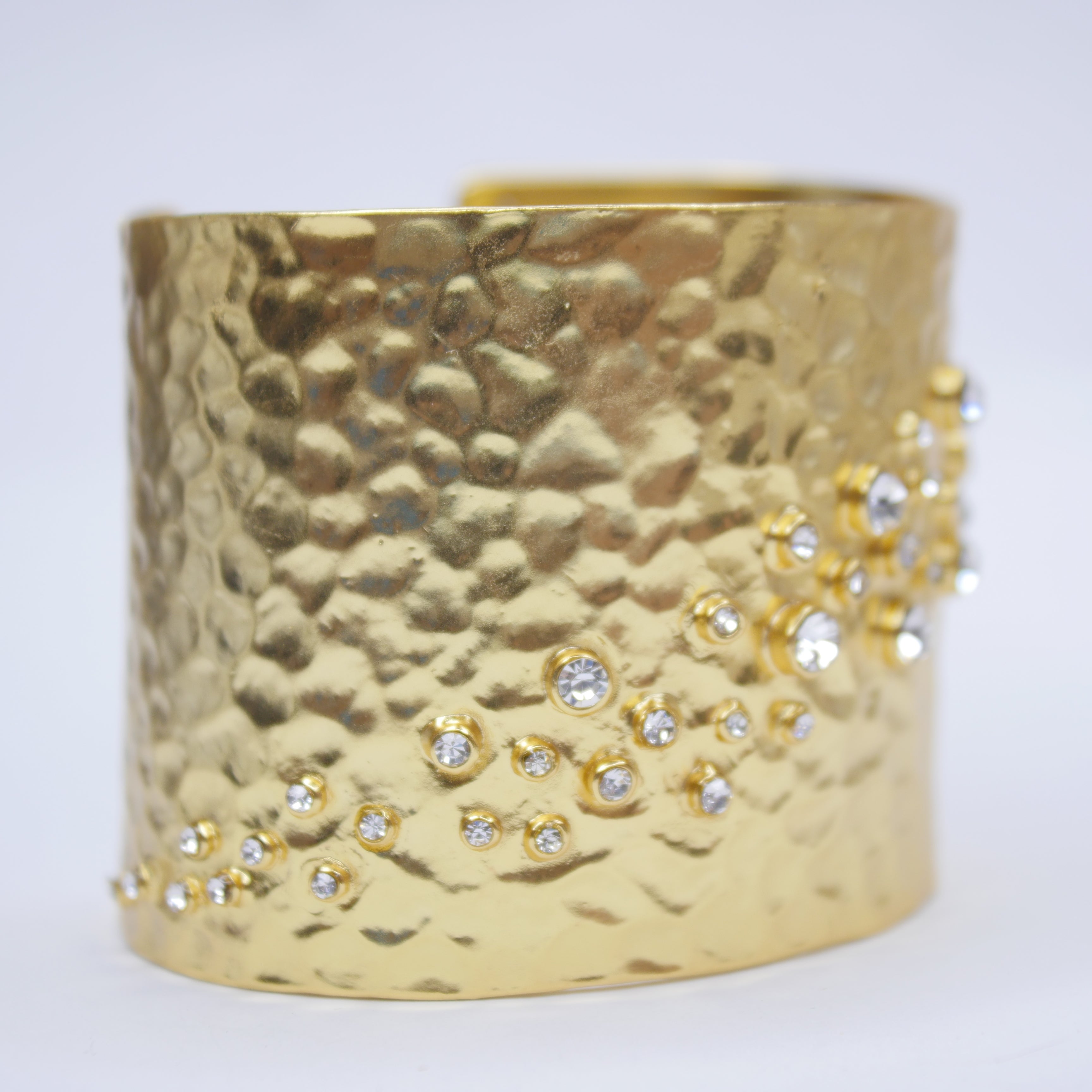 B50596 Bracelet manchette chatoyant - Karine Sultan - Créations Uniques