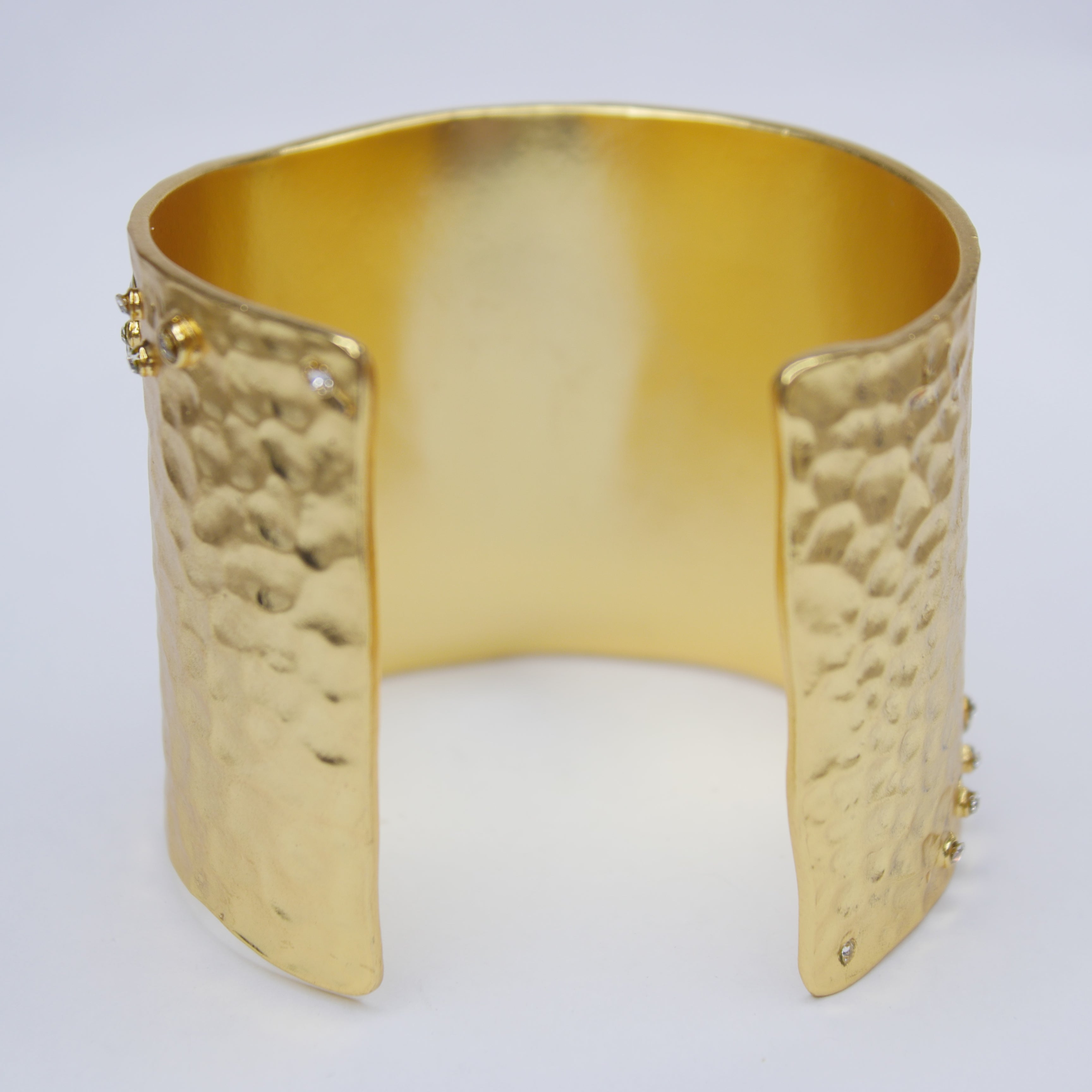 B50596 Bracelet manchette chatoyant - Karine Sultan - Créations Uniques