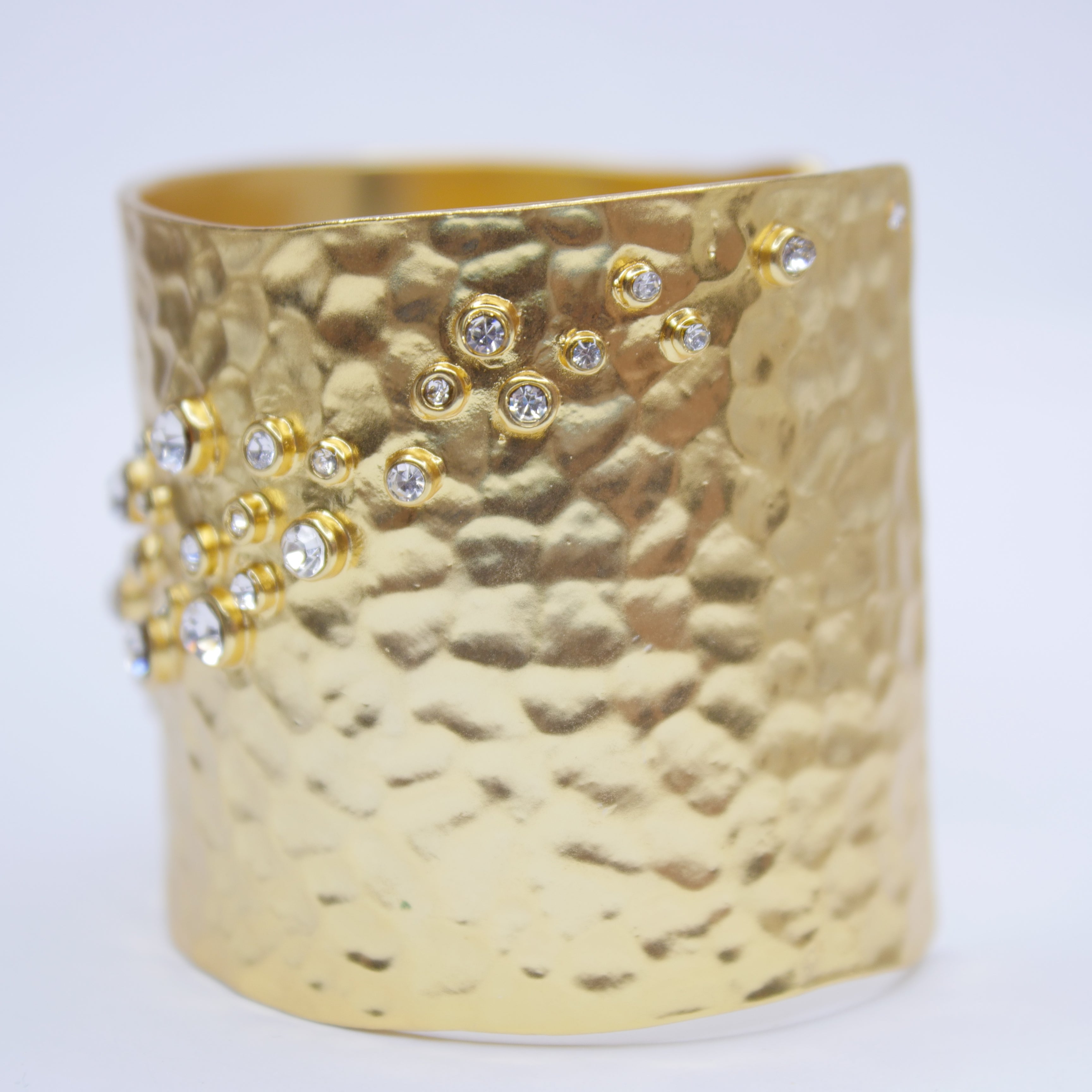 B50596 Bracelet manchette chatoyant - Karine Sultan - Créations Uniques