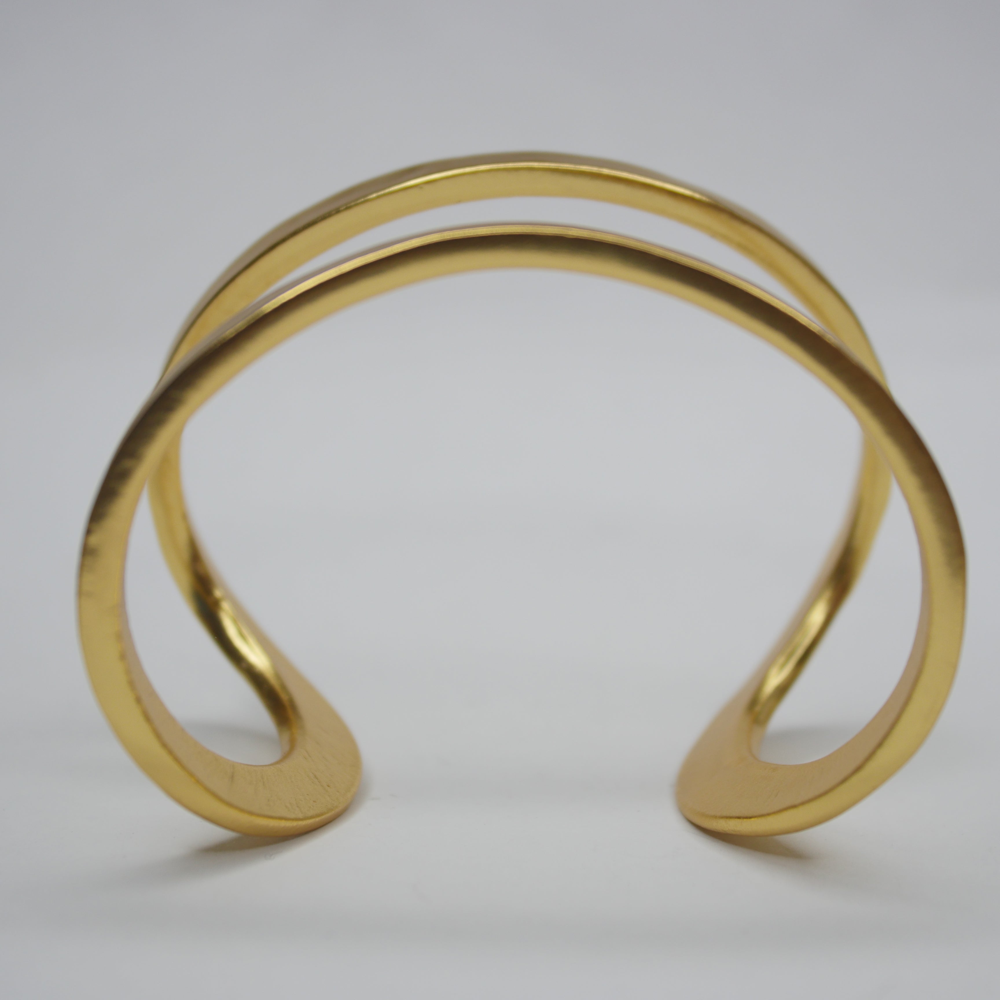 B61045 Bracelet Manchette fendue minimaliste - Karine Sultan - Créations Uniques