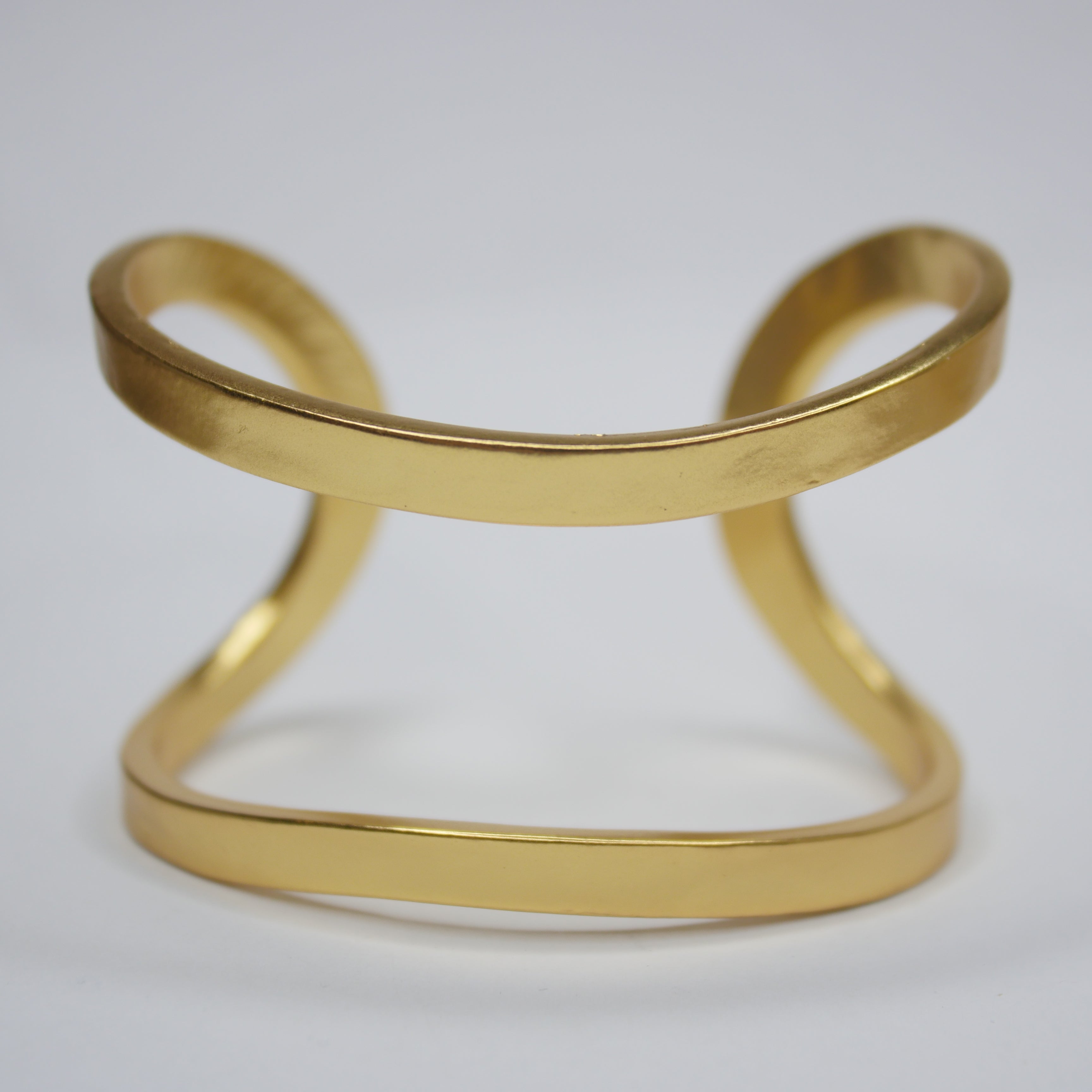 B61045 Bracelet Manchette fendue minimaliste - Karine Sultan - Créations Uniques