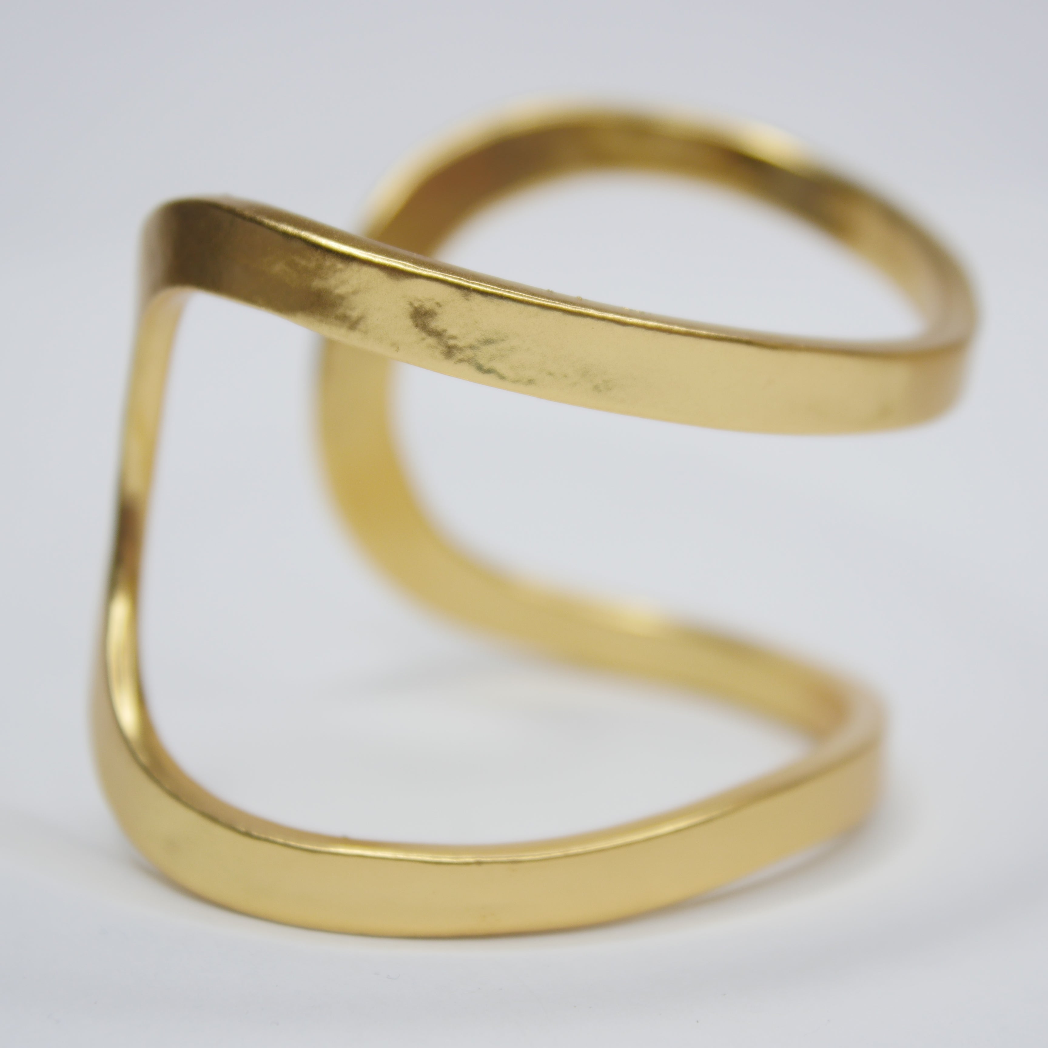 B61045 Bracelet Manchette fendue minimaliste - Karine Sultan - Créations Uniques