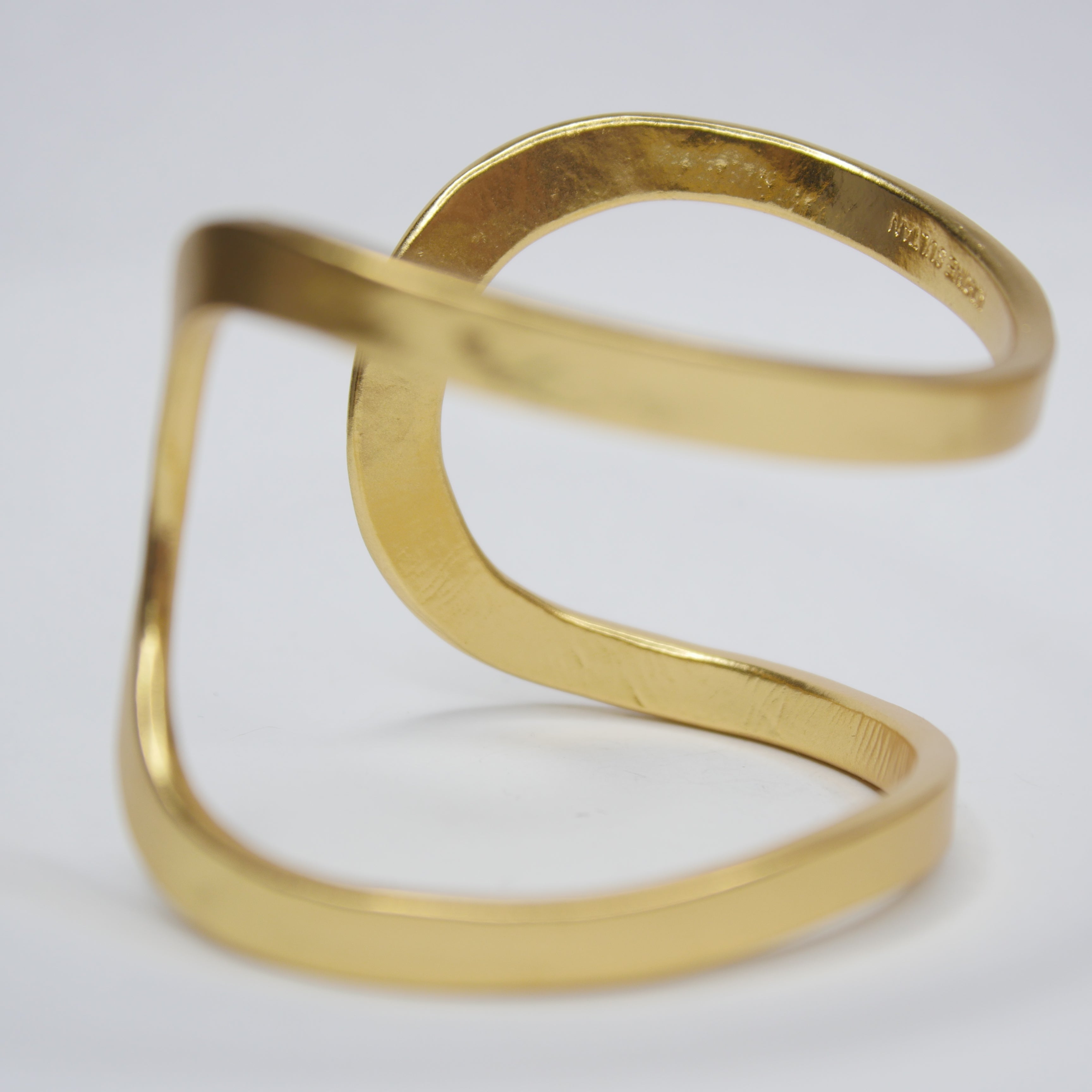 B61045 Bracelet Manchette fendue minimaliste - Karine Sultan - Créations Uniques