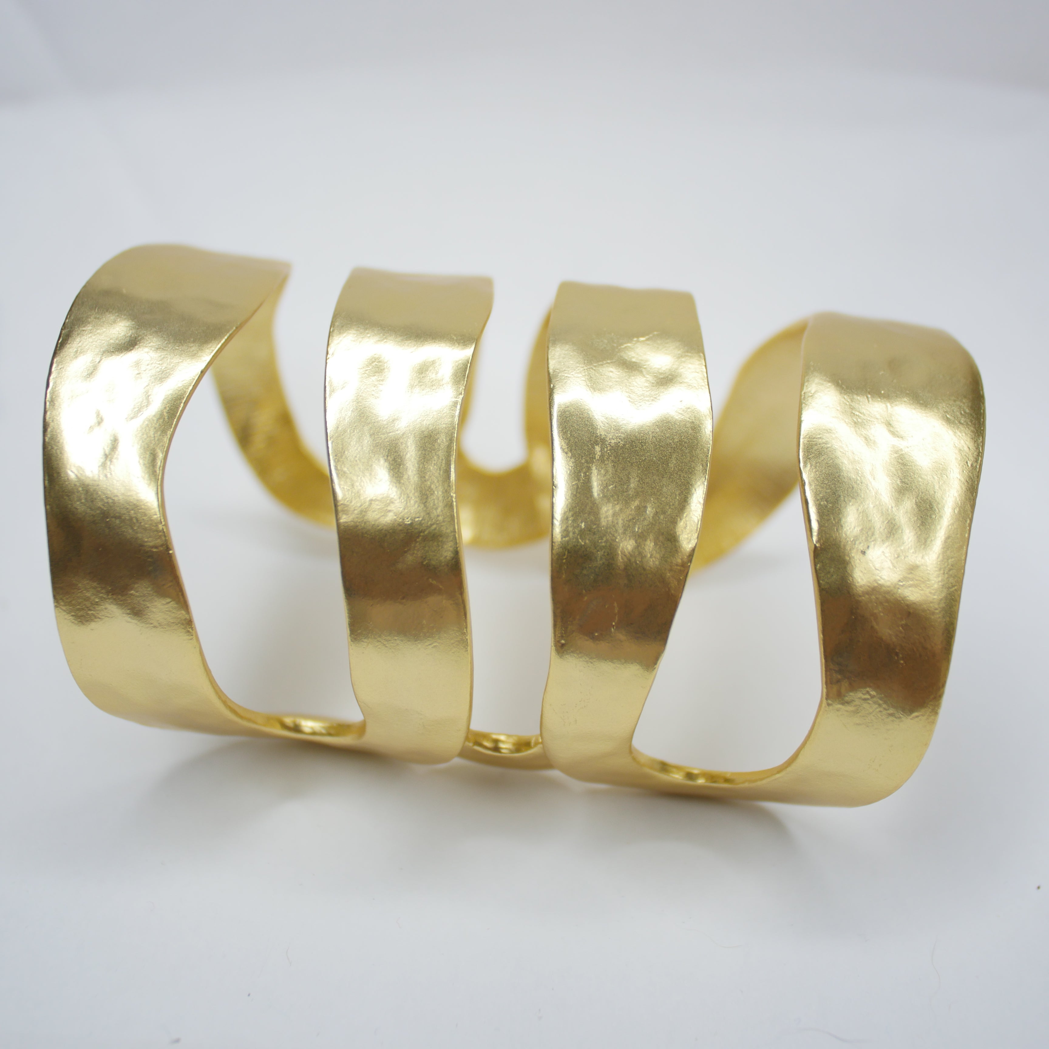 B57053 Bracelet Manchette quatre rangs - Karine Sultan - Créations Uniques