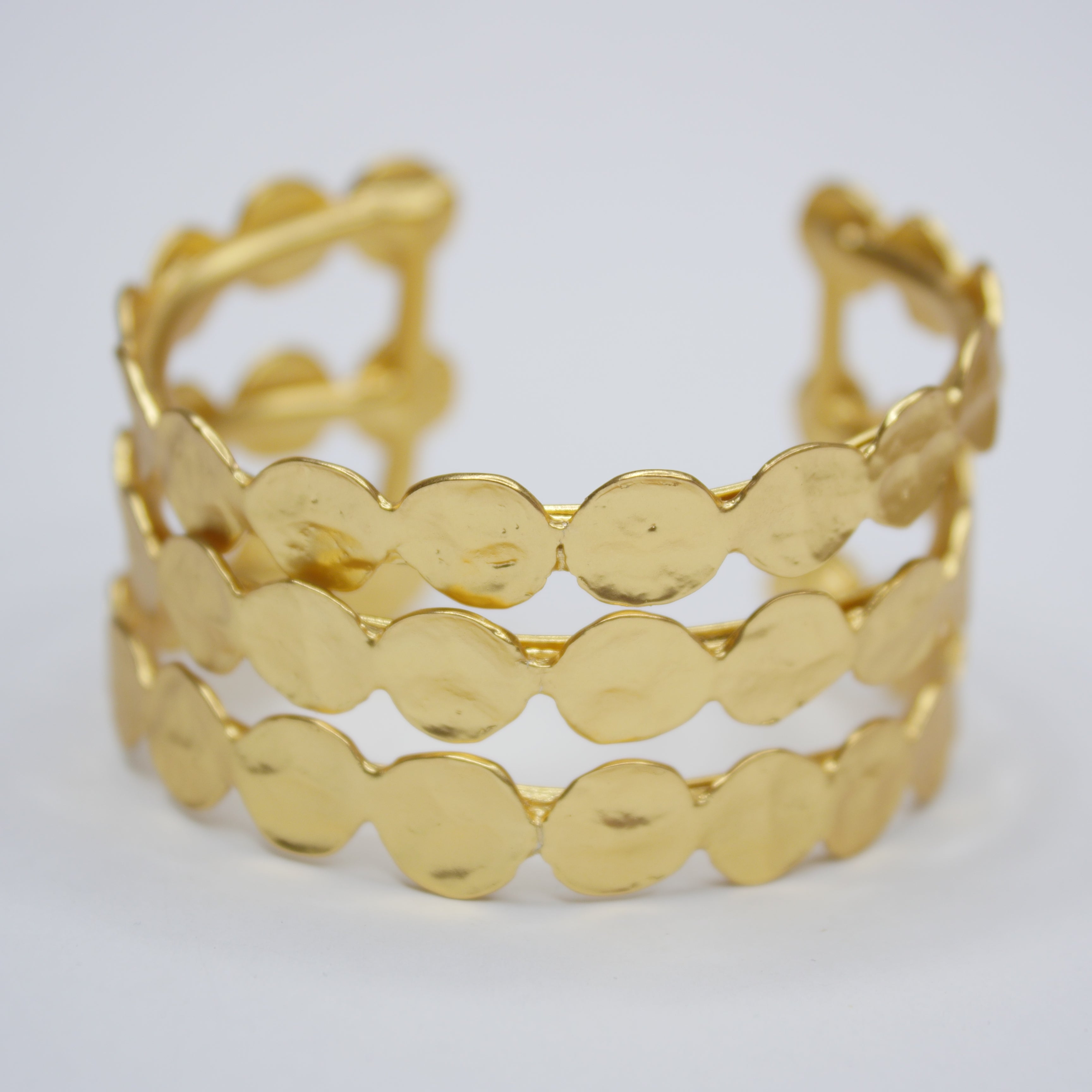 B70721 Bracelet manchette mini pièce - Karine Sultan - Créations Uniques