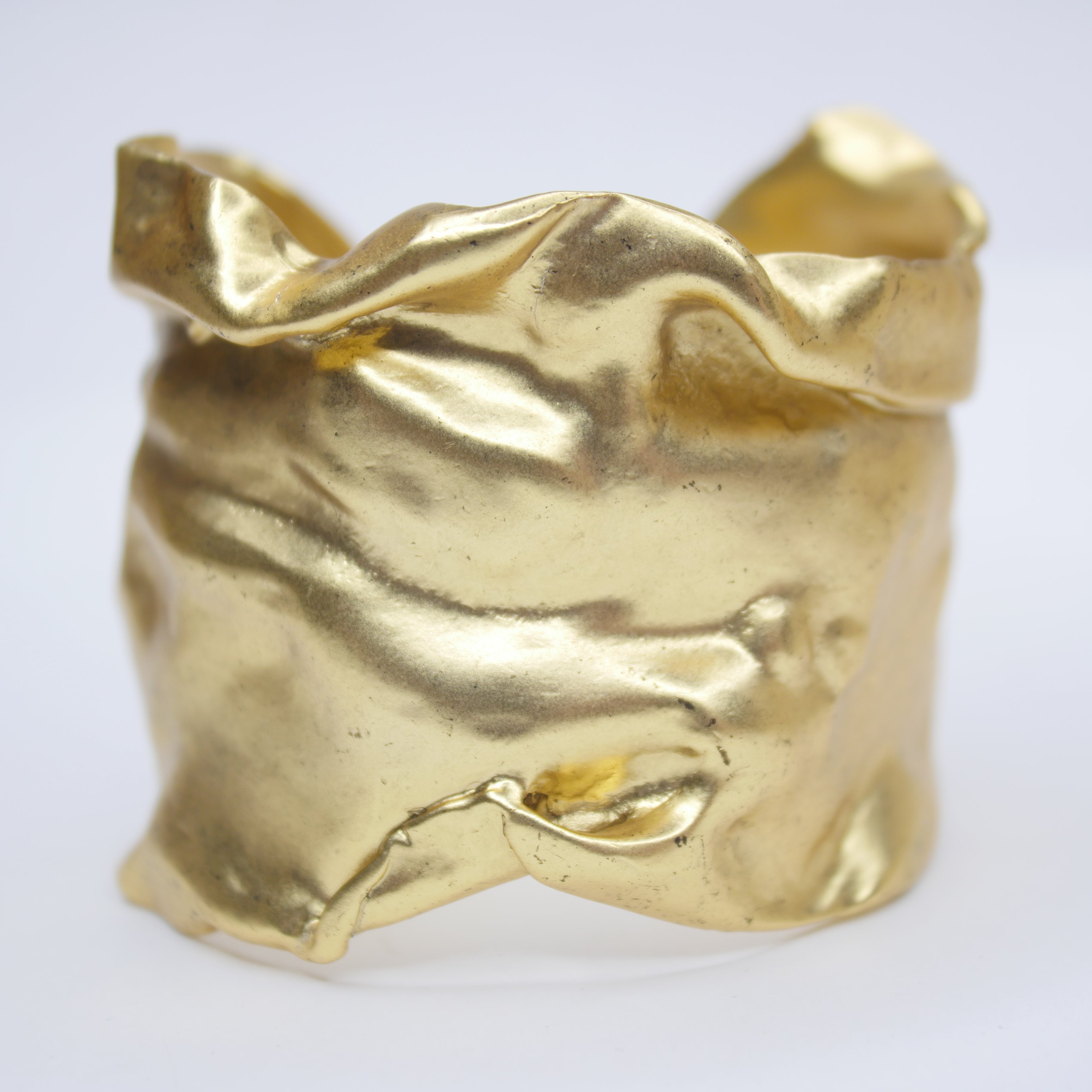 B67081 Bracelet manchette en cotte de mailles - Karine Sultan - Créations Uniques