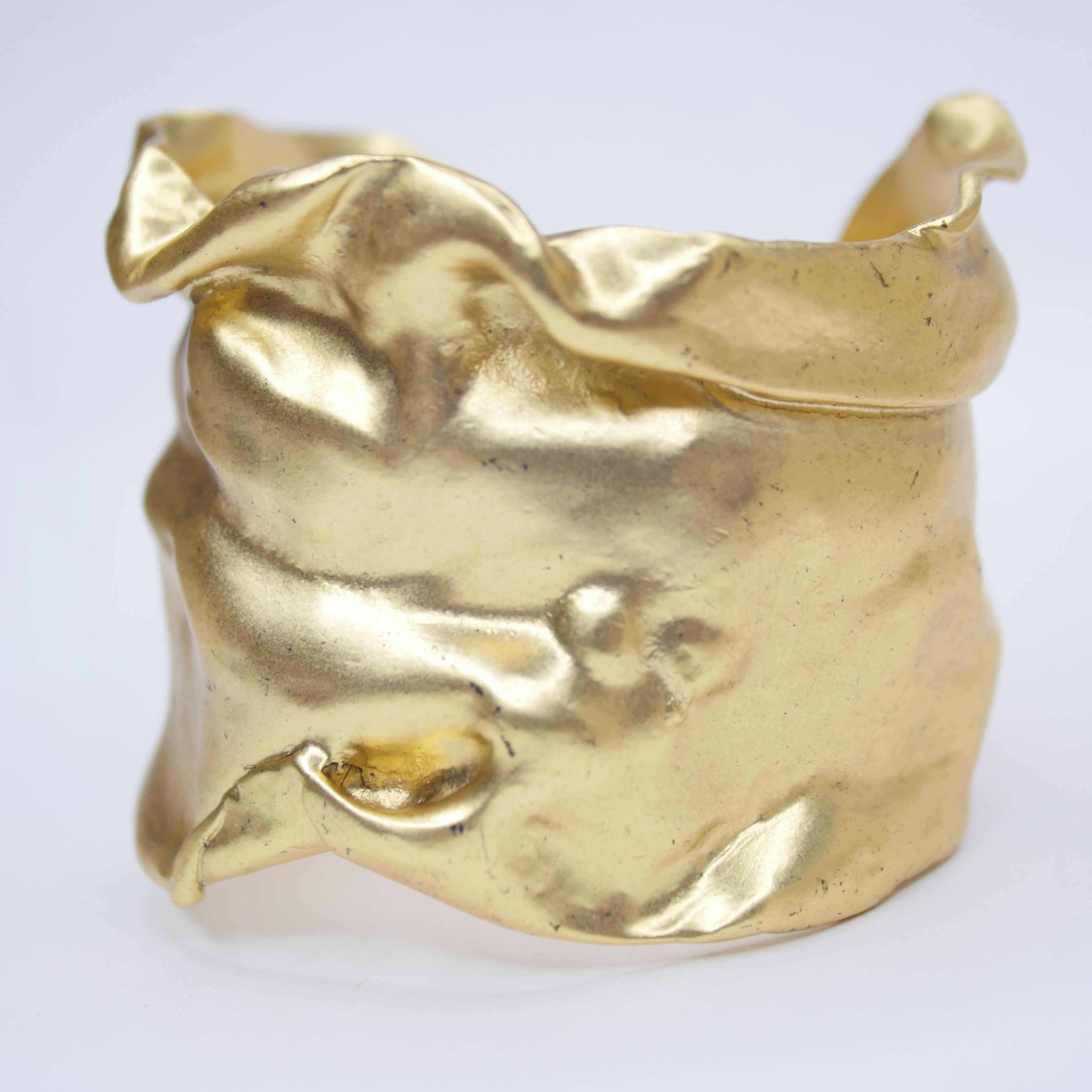 B67081 Bracelet manchette en cotte de mailles - Karine Sultan - Créations Uniques