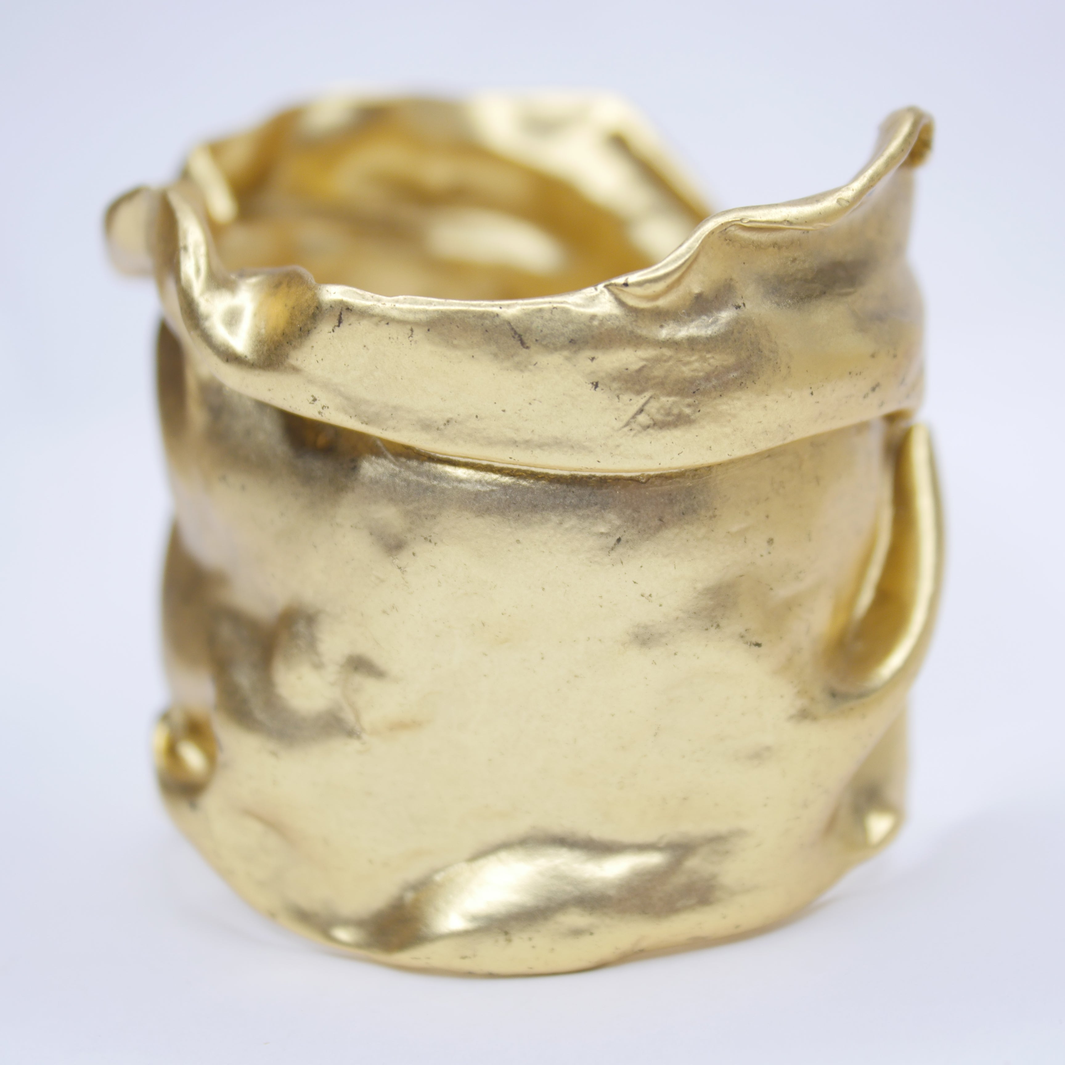 B67081 Bracelet manchette en cotte de mailles - Karine Sultan - Créations Uniques