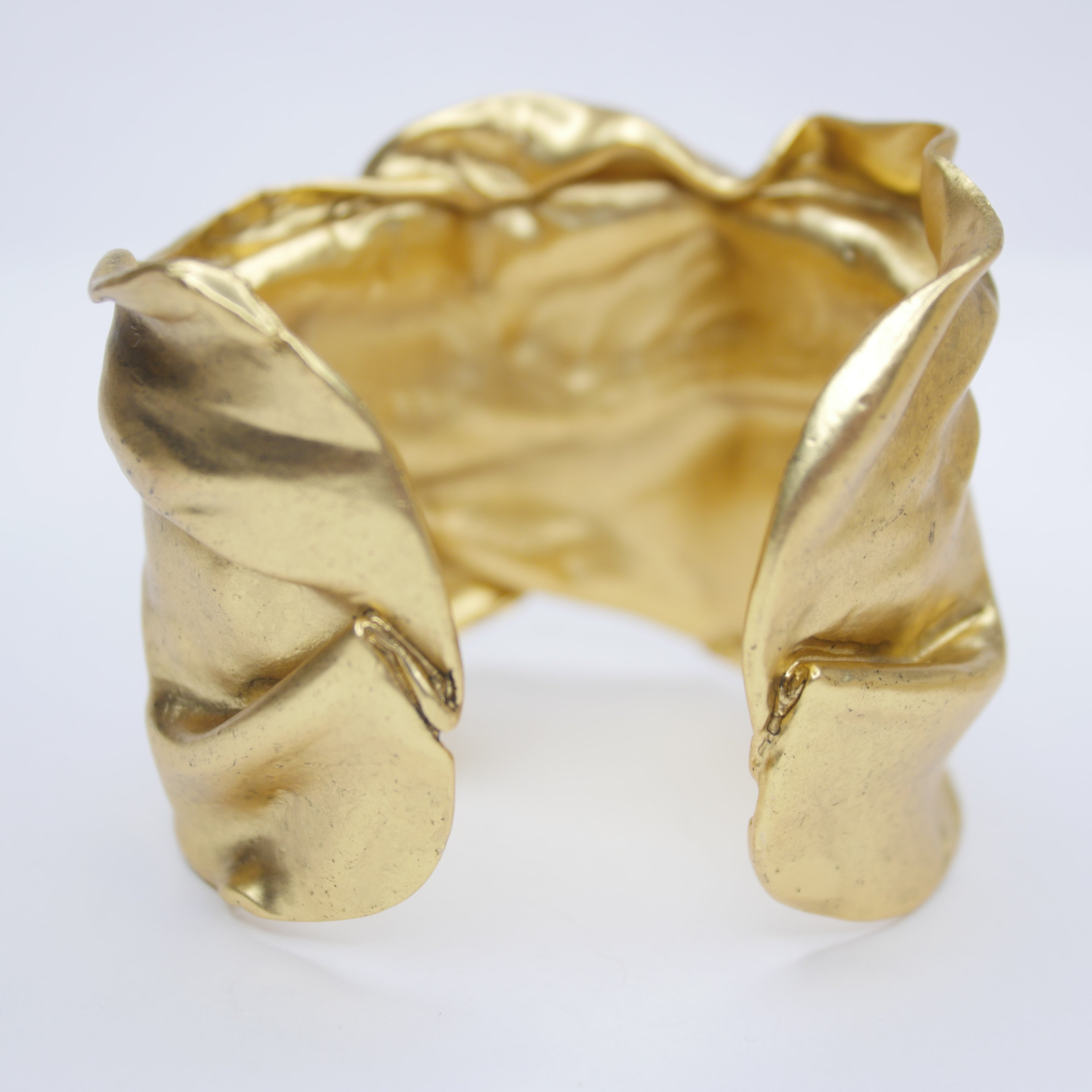 B67081 Bracelet manchette en cotte de mailles - Karine Sultan - Créations Uniques