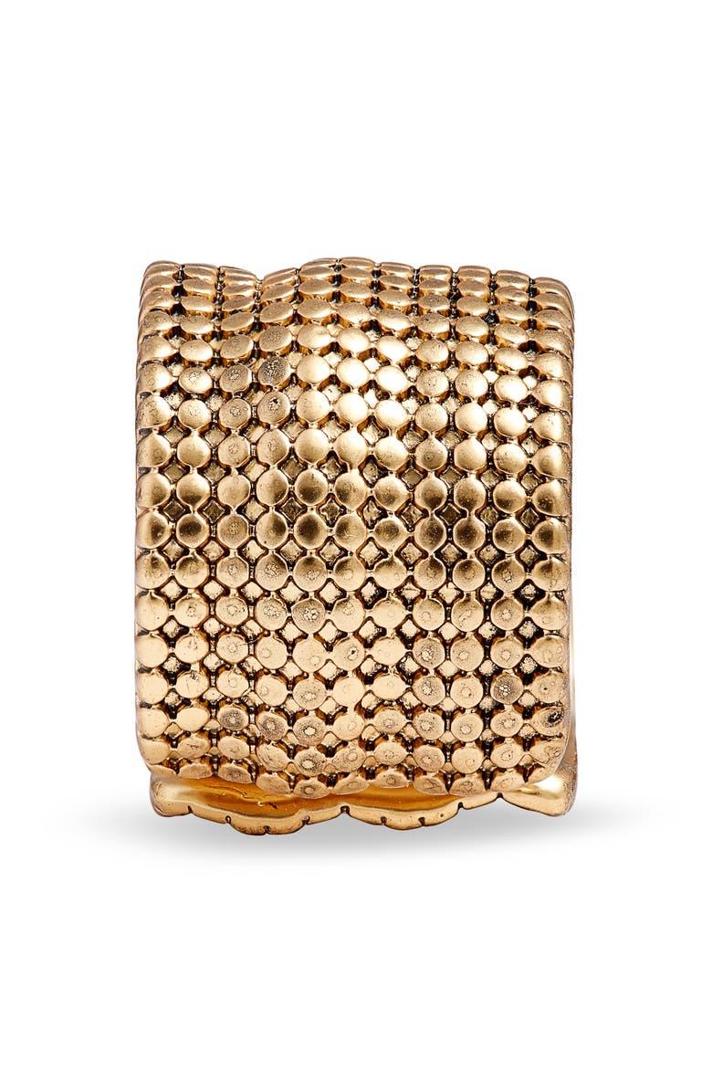 R80096 Bague en cotte de mailles - Karine Sultan - Créations Uniques