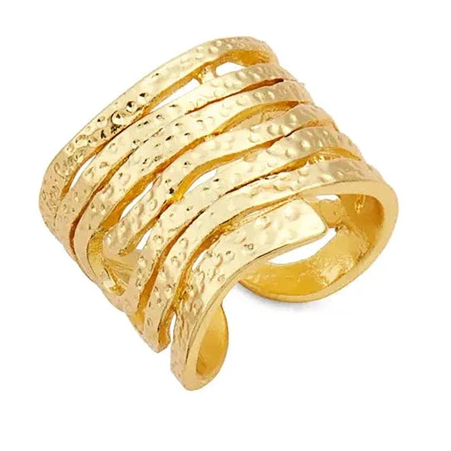 R52102 Bague Tourbillonnante - Karine Sultan - Créations Uniques