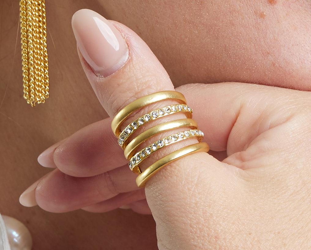 R59016 Bague Porté par Marley Shelton - Karine Sultan - Créations Uniques